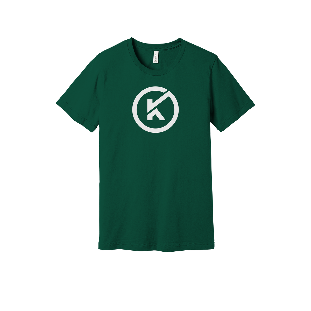 kitmanlabs-everyday-essentials-short-sleeve-tee-dtf-front-BC3001-forest-flat-front