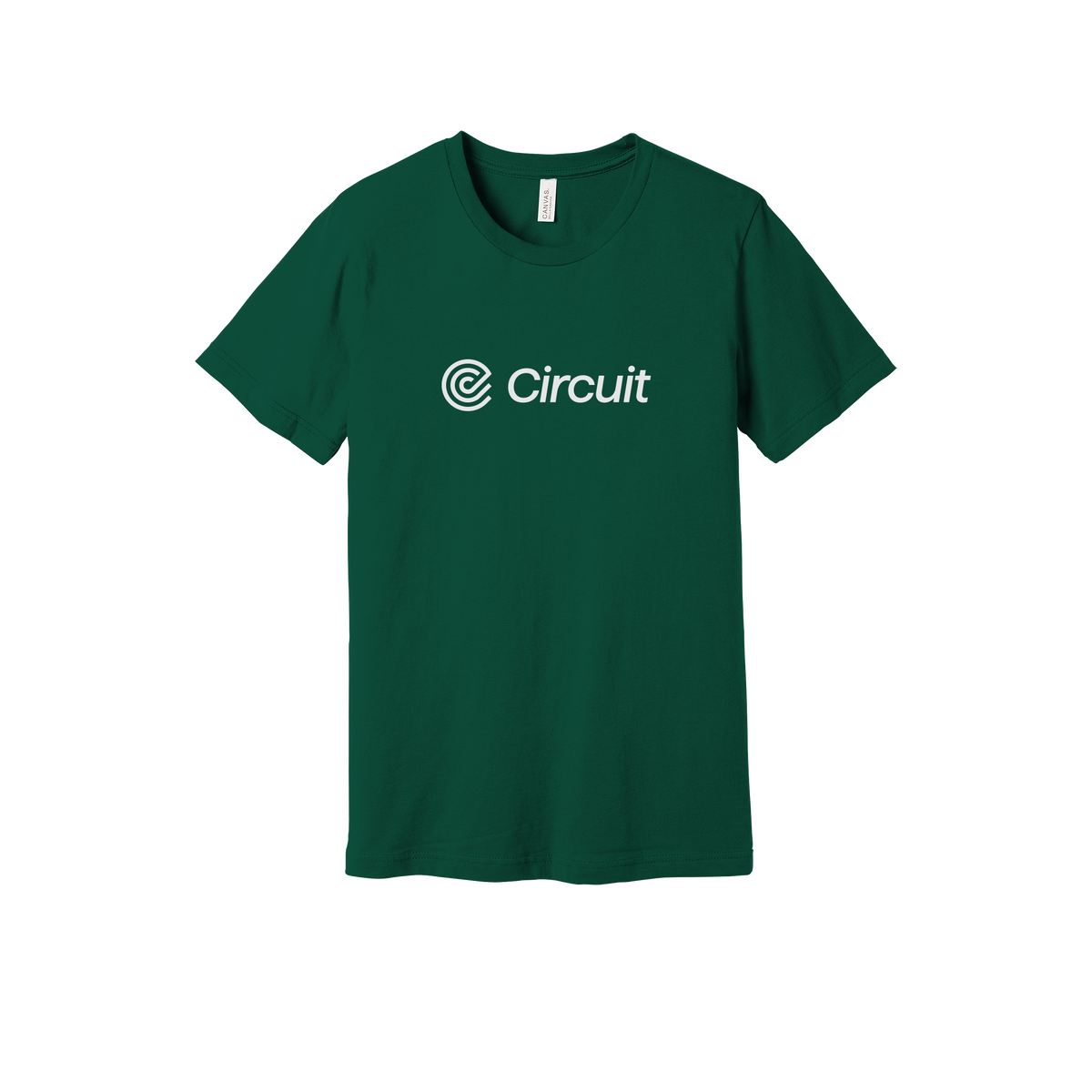 ridecircuit-everyday-essentials-short-sleeve-tee-dtf-front-BC3001-forest-flat-front