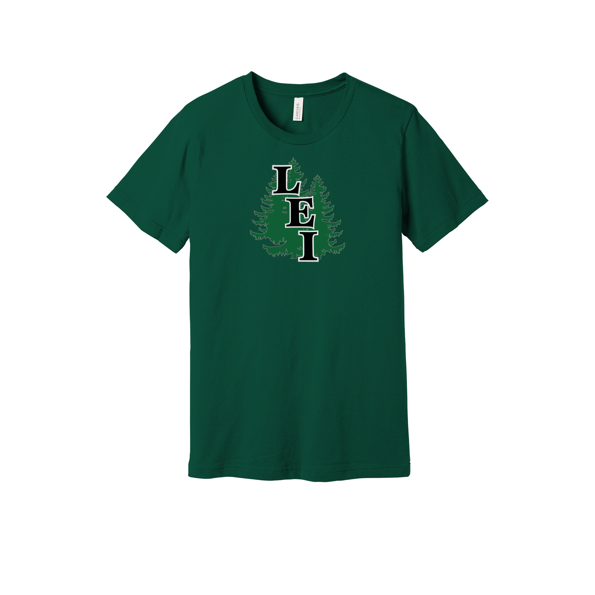 leisite-everyday-essentials-short-sleeve-tee-dtf-front-BC3001-forest-flat-front