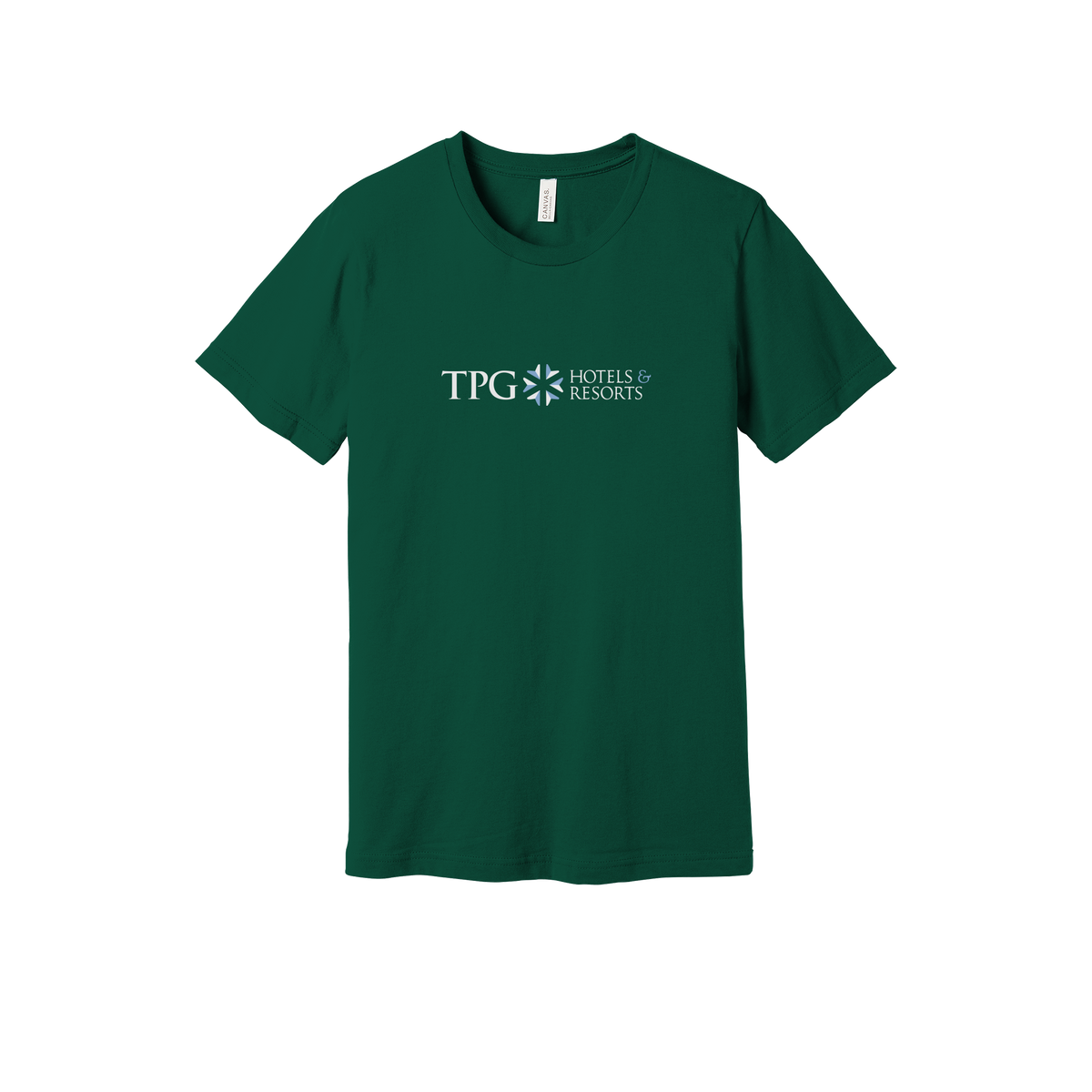 tpghotelsandresorts-everyday-essentials-short-sleeve-tee-dtf-front-BC3001-forest-flat-front