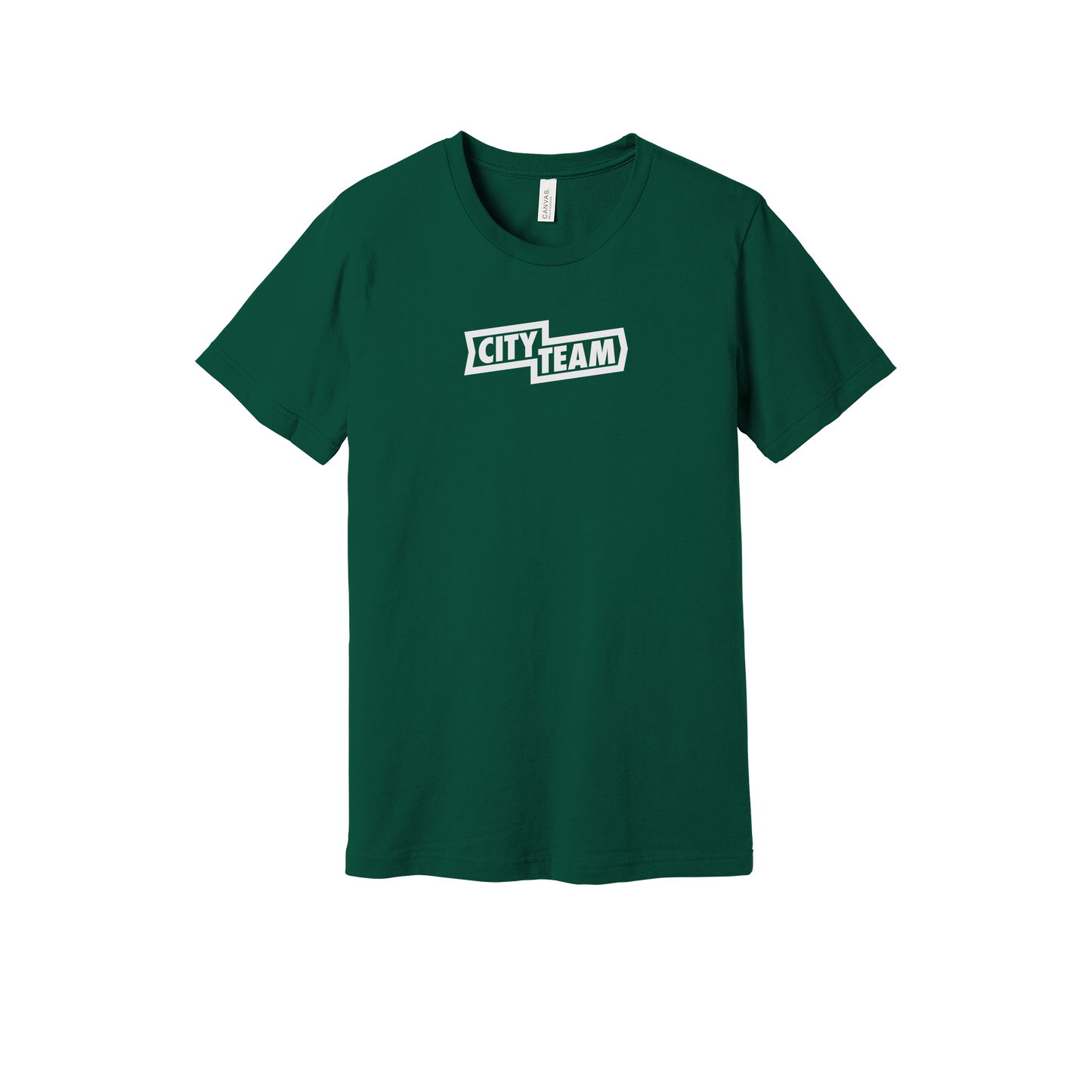 cityteam-everyday-essentials-short-sleeve-tee-dtf-front-BC3001-forest-flat-front