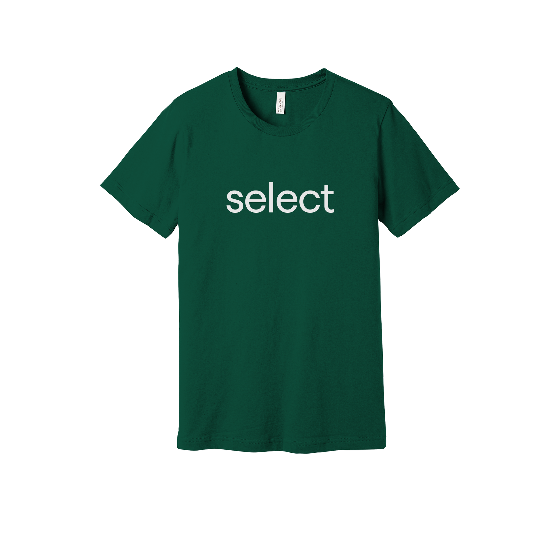 meetselect-everyday-essentials-short-sleeve-tee-dtf-front-BC3001-forest-flat-front