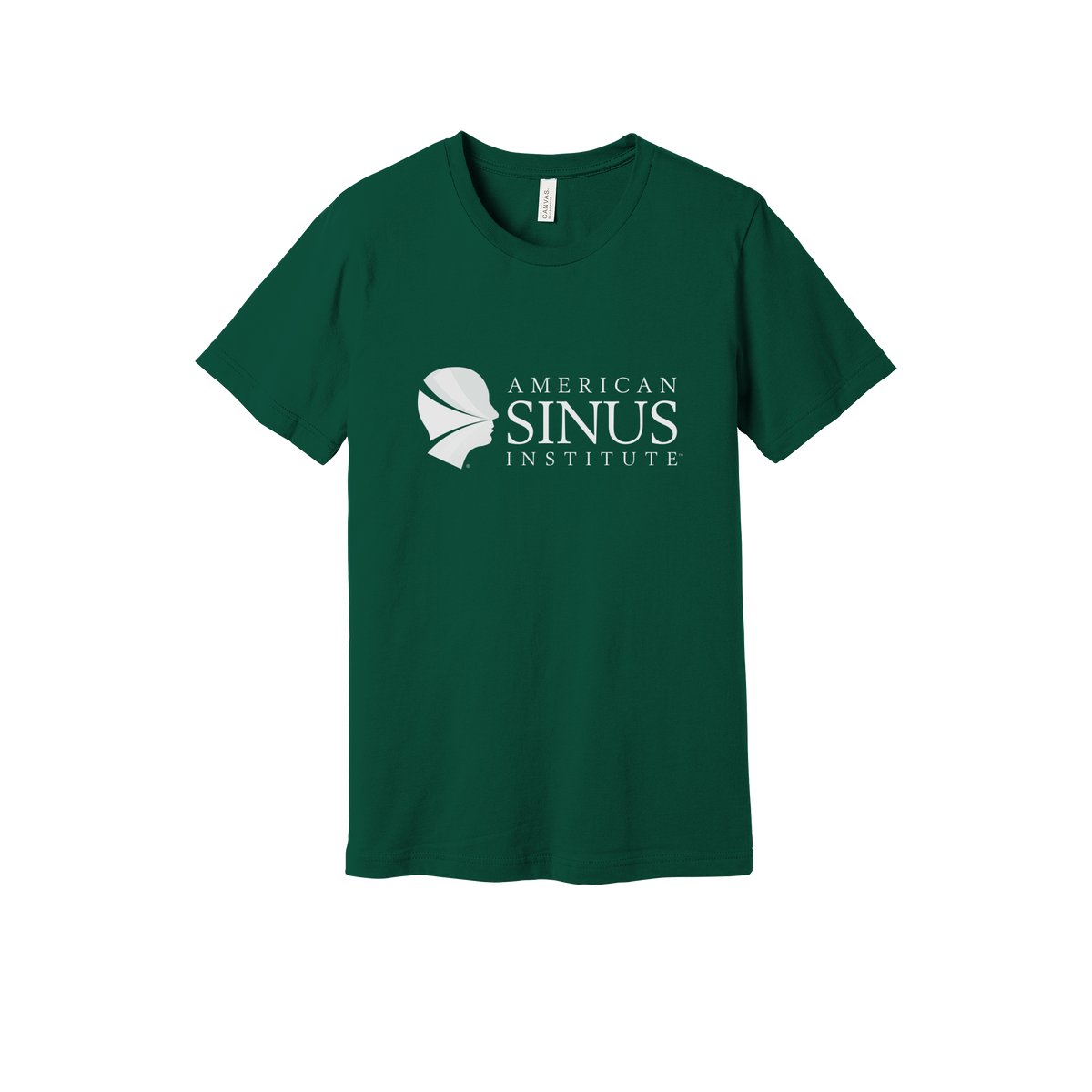 americansinus-everyday-essentials-clinic-short-sleeve-tee-dtf-front-BC3001-forest-flat-front