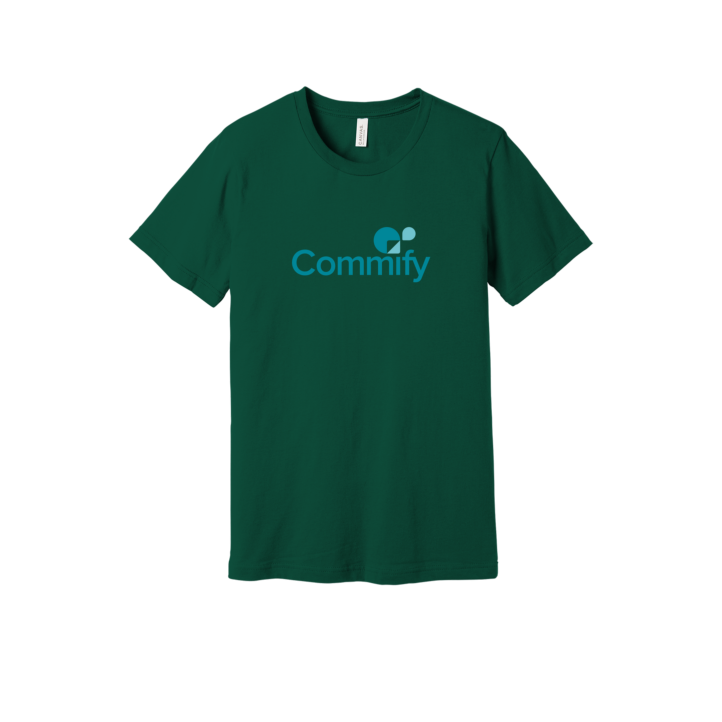 commify-everyday-essentials-short-sleeve-tee-dtf-front-BC3001-forest-flat-front
