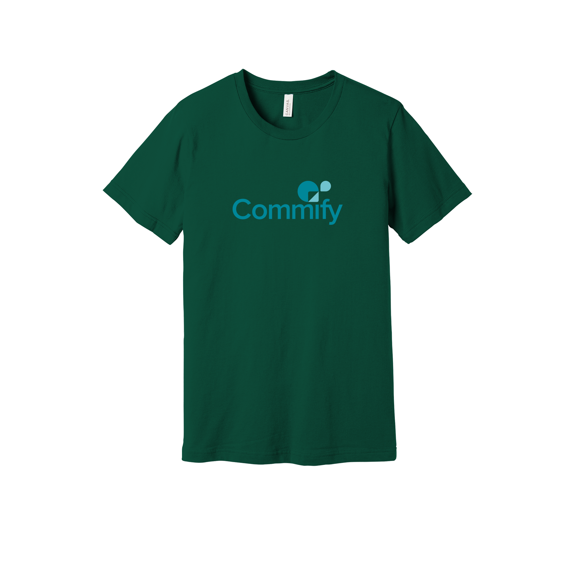 commify-everyday-essentials-short-sleeve-tee-dtf-front-BC3001-forest-flat-front