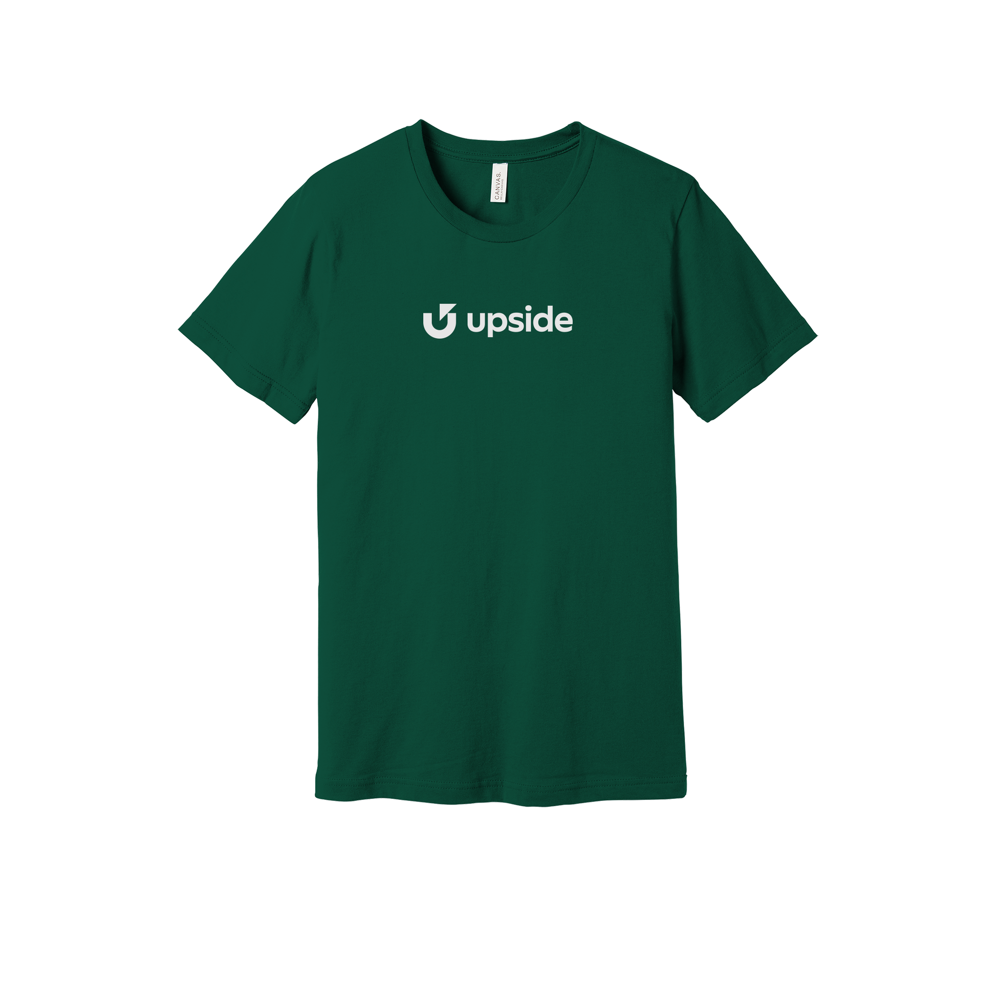 upside-everyday-essentials-short-sleeve-tee-dtf-front-BC3001-forest-flat-front