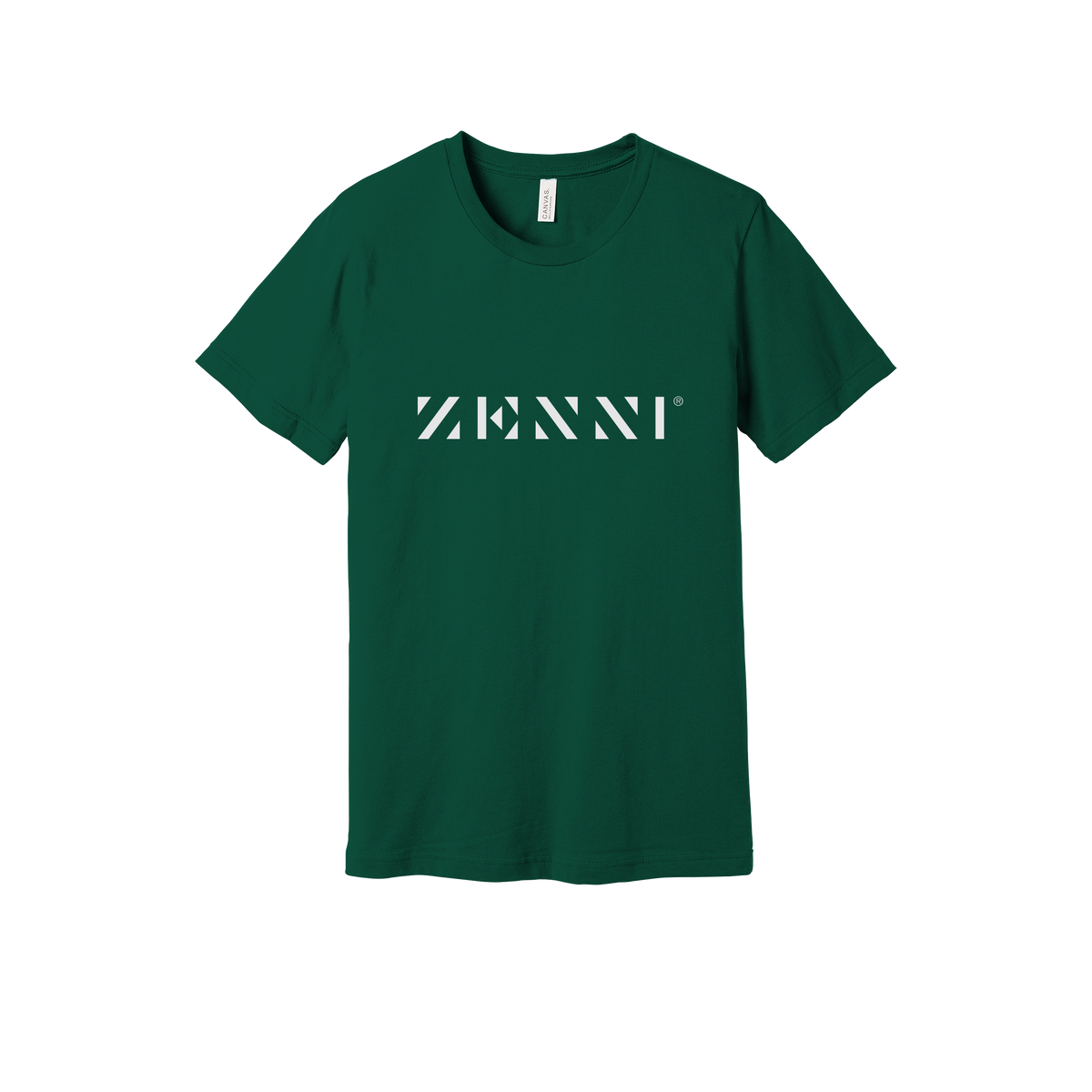 zennioptical-everyday-essentials-clinic-short-sleeve-tee-dtf-front-BC3001-forest-flat-front