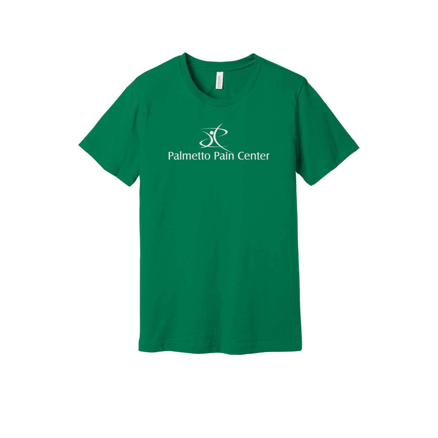 palmetto-pain-center-everyday-essentials-clinic-short-sleeve-tee-dtf-front-BC3001-kelly-flat-front
