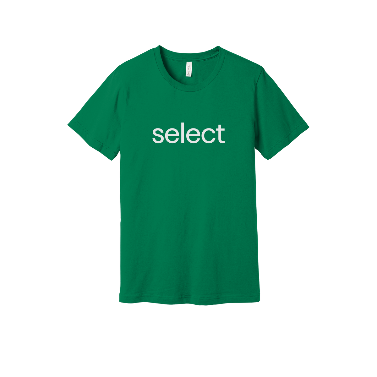 meetselect-everyday-essentials-short-sleeve-tee-dtf-front-BC3001-kelly-flat-front
