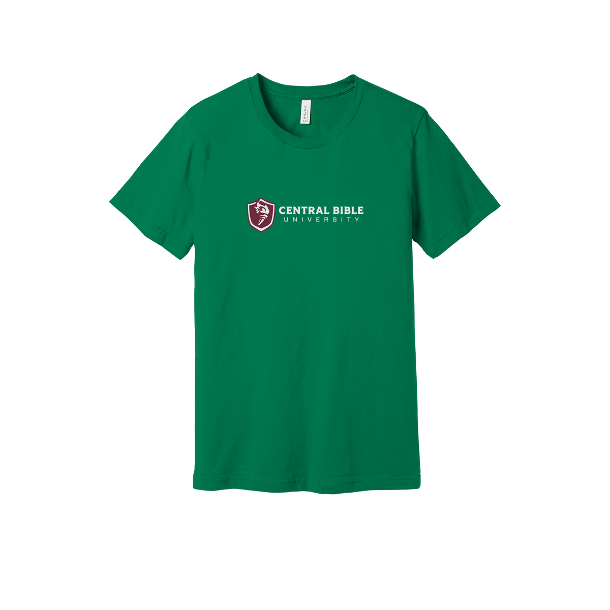 centralbible-everyday-essentials-short-sleeve-tee-dtf-front-BC3001-kelly-flat-front
