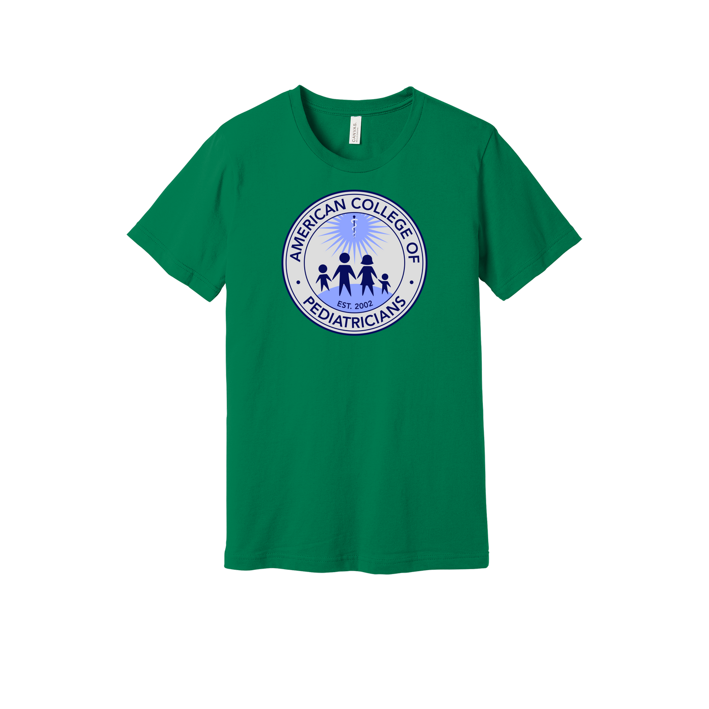 acpeds-everyday-essentials-clinic-short-sleeve-tee-dtf-front-BC3001-kelly-flat-front