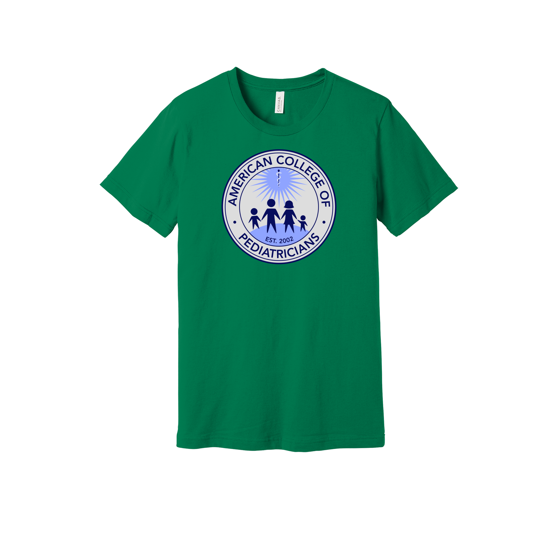 acpeds-everyday-essentials-clinic-short-sleeve-tee-dtf-front-BC3001-kelly-flat-front