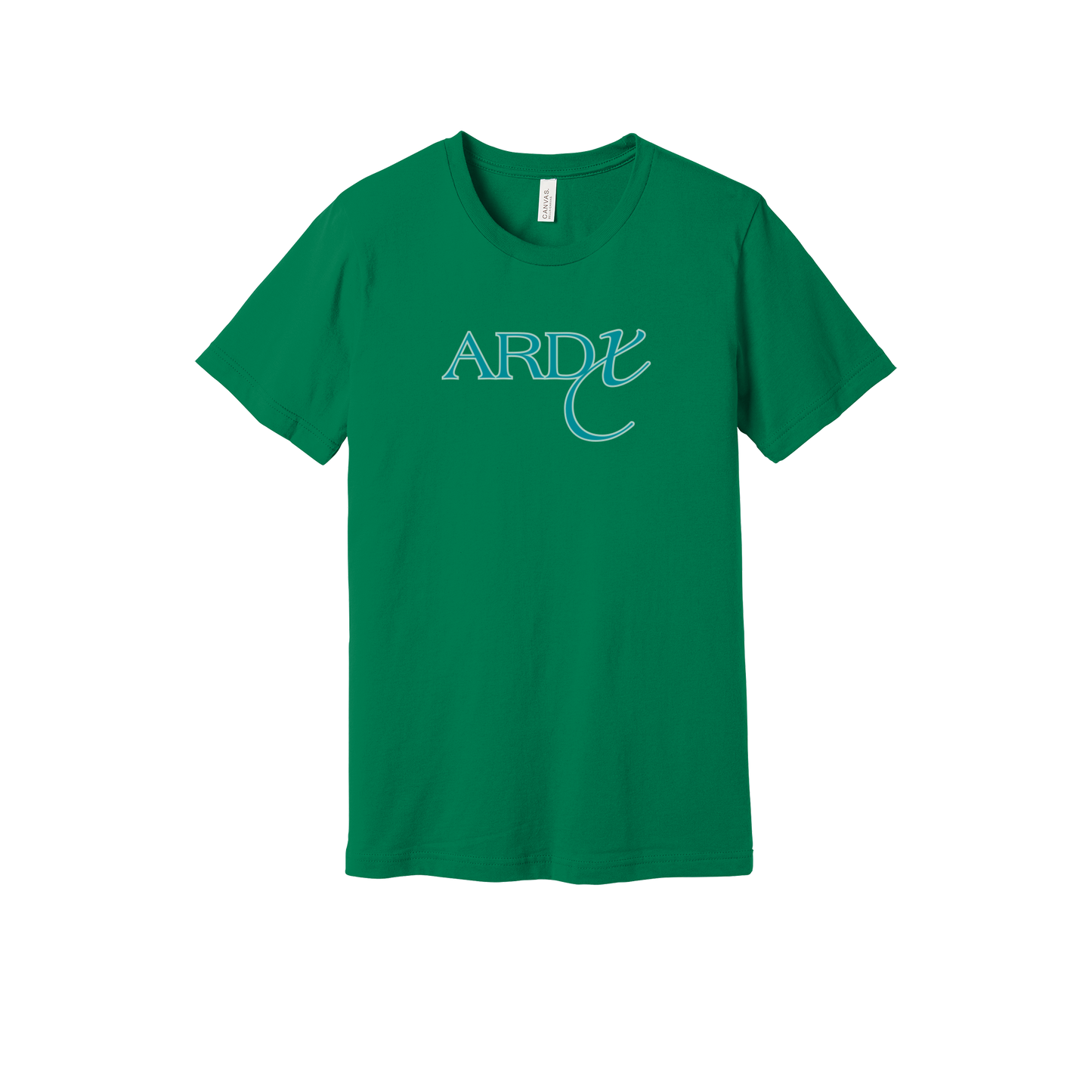 ardx-everyday-essentials-short-sleeve-tee-dtf-front-BC3001-kelly-flat-front