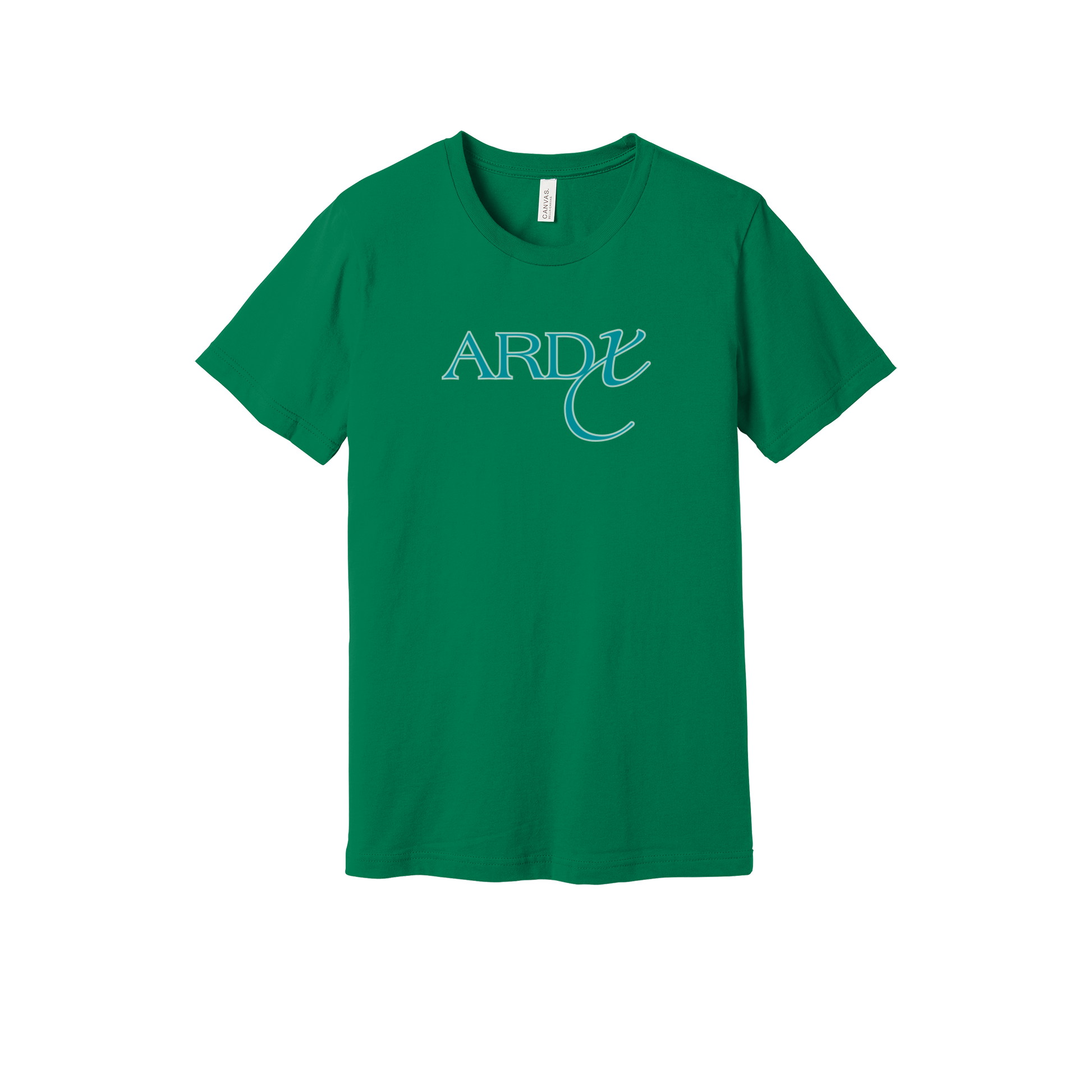 ardx-everyday-essentials-short-sleeve-tee-dtf-front-BC3001-kelly-flat-front