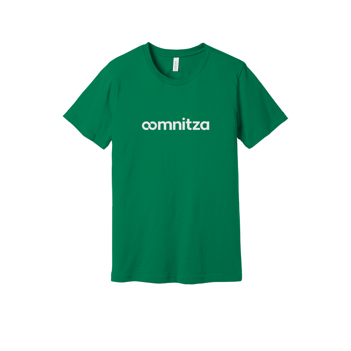 oomnitza-everyday-essentials-short-sleeve-tee-dtf-front-BC3001-kelly-flat-front