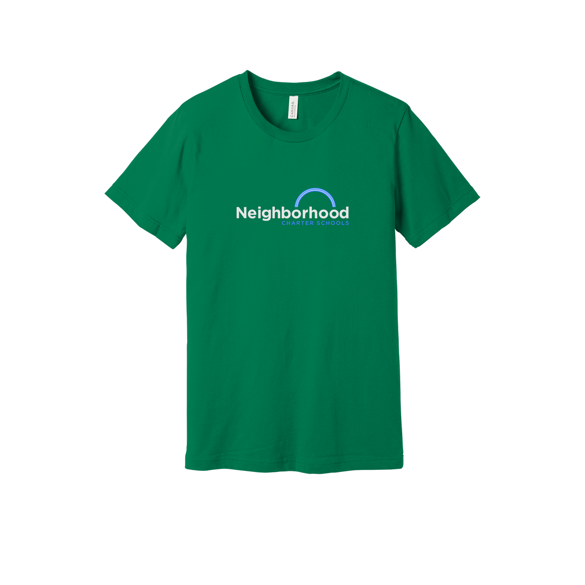 ncschools-everyday-essentials-short-sleeve-tee-dtf-front-BC3001-kelly-flat-front