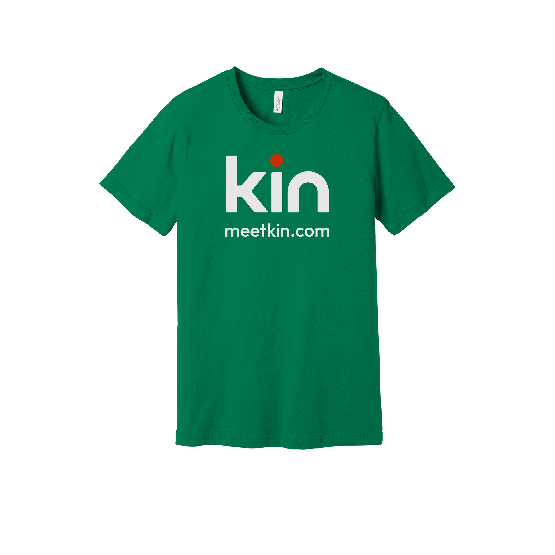 kin-everyday-essentials-short-sleeve-tee-dtf-front-BC3001-kelly-flat-front