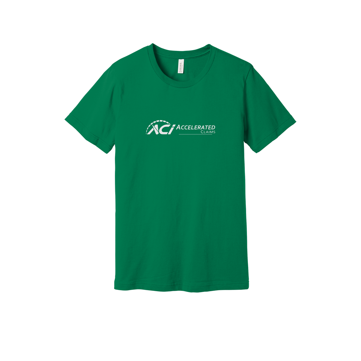 accelclaims-everyday-essentials-short-sleeve-tee-dtf-front-BC3001-kelly-flat-front