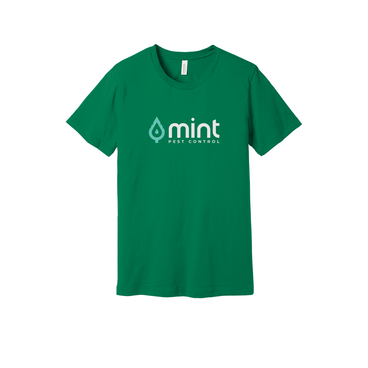 mintpest-everyday-essentials-short-sleeve-tee-dtf-front-BC3001-kelly-flat-front