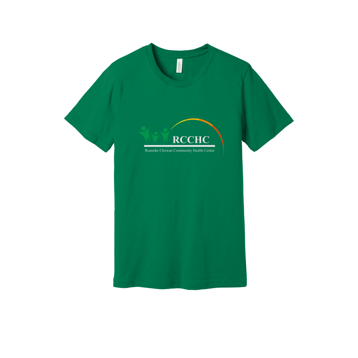 rcchc-everyday-essentials-clinic-short-sleeve-tee-dtf-front-BC3001-kelly-flat-front
