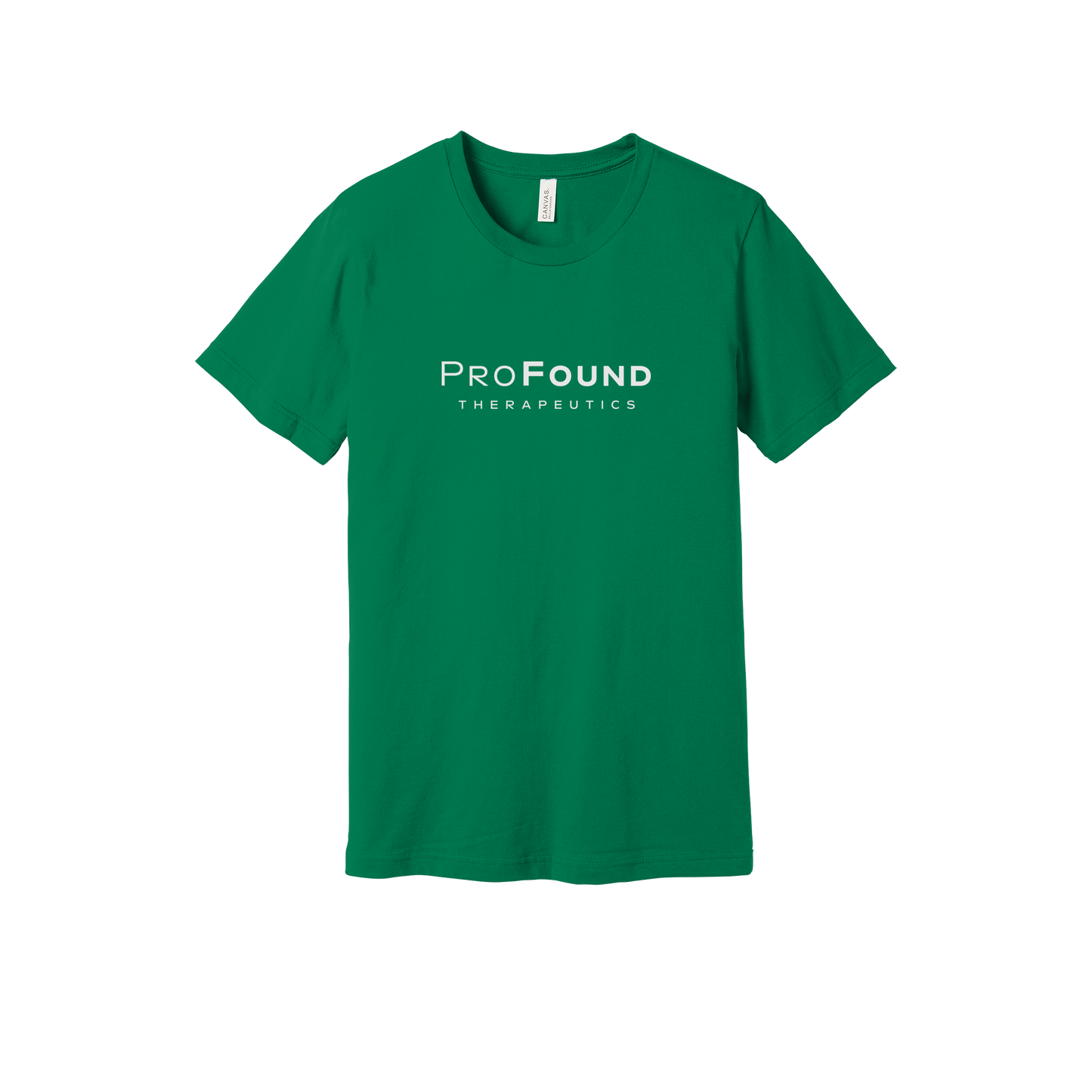 profoundtx-everyday-essentials-short-sleeve-tee-dtf-front-BC3001-kelly-flat-front