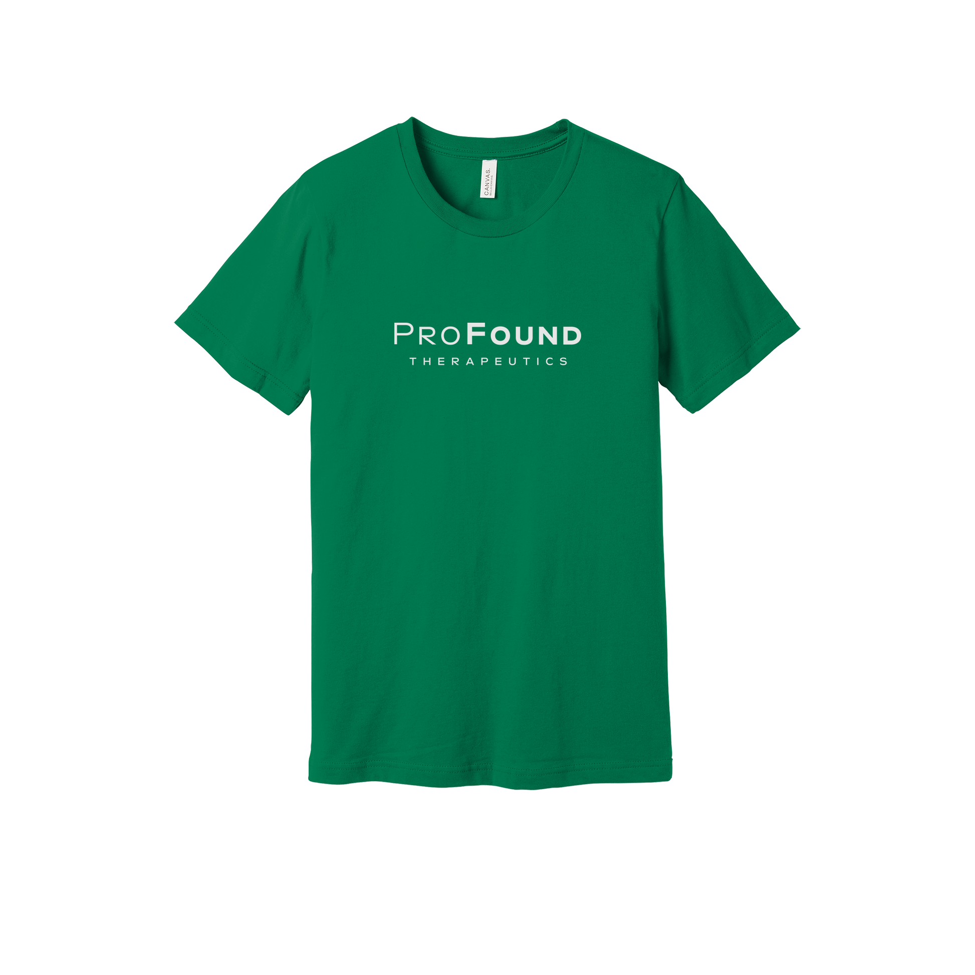 profoundtx-everyday-essentials-short-sleeve-tee-dtf-front-BC3001-kelly-flat-front