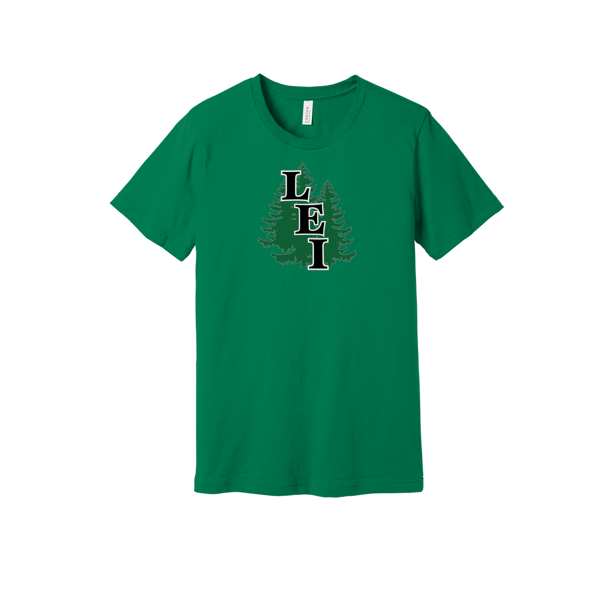 leisite-everyday-essentials-short-sleeve-tee-dtf-front-BC3001-kelly-flat-front