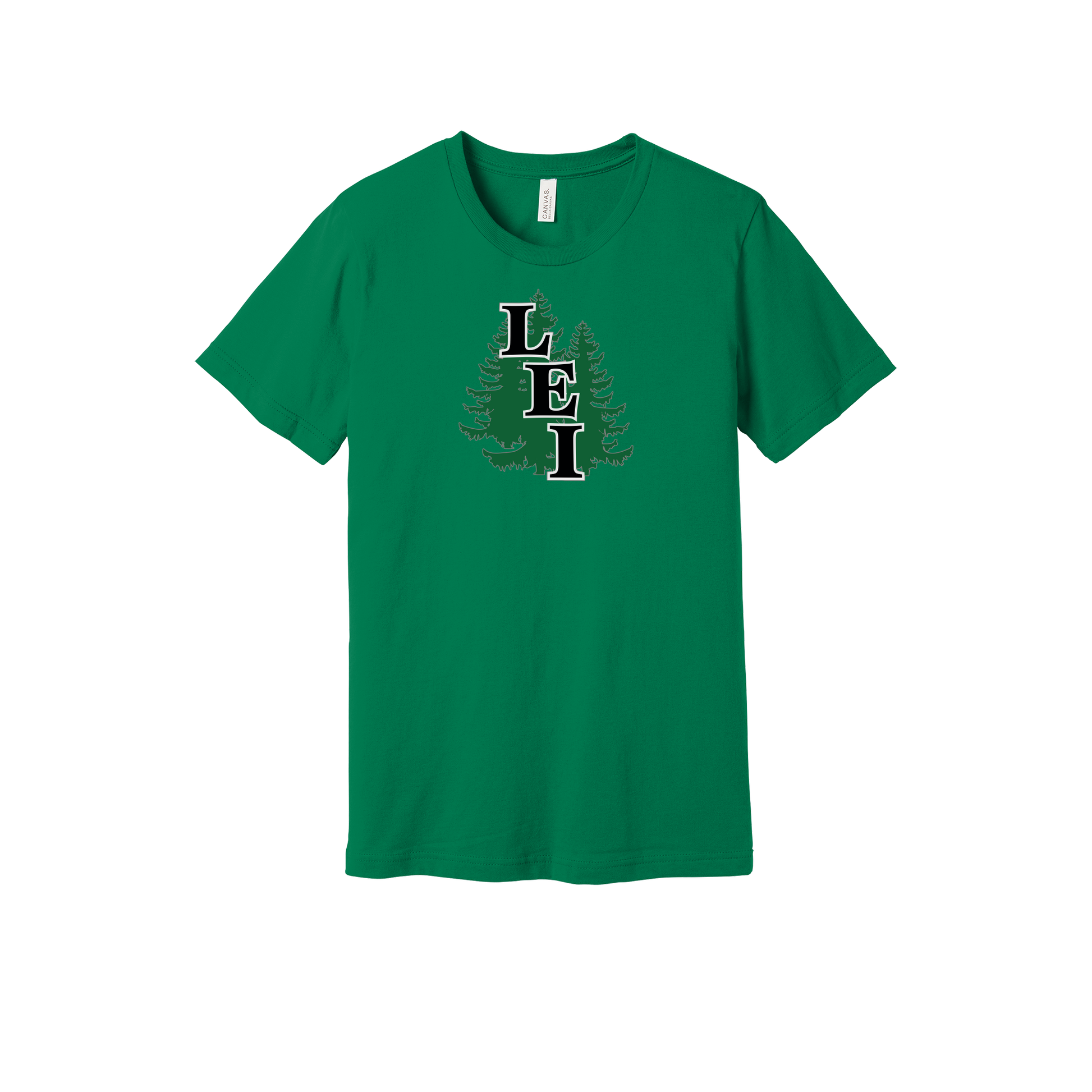 leisite-everyday-essentials-short-sleeve-tee-dtf-front-BC3001-kelly-flat-front