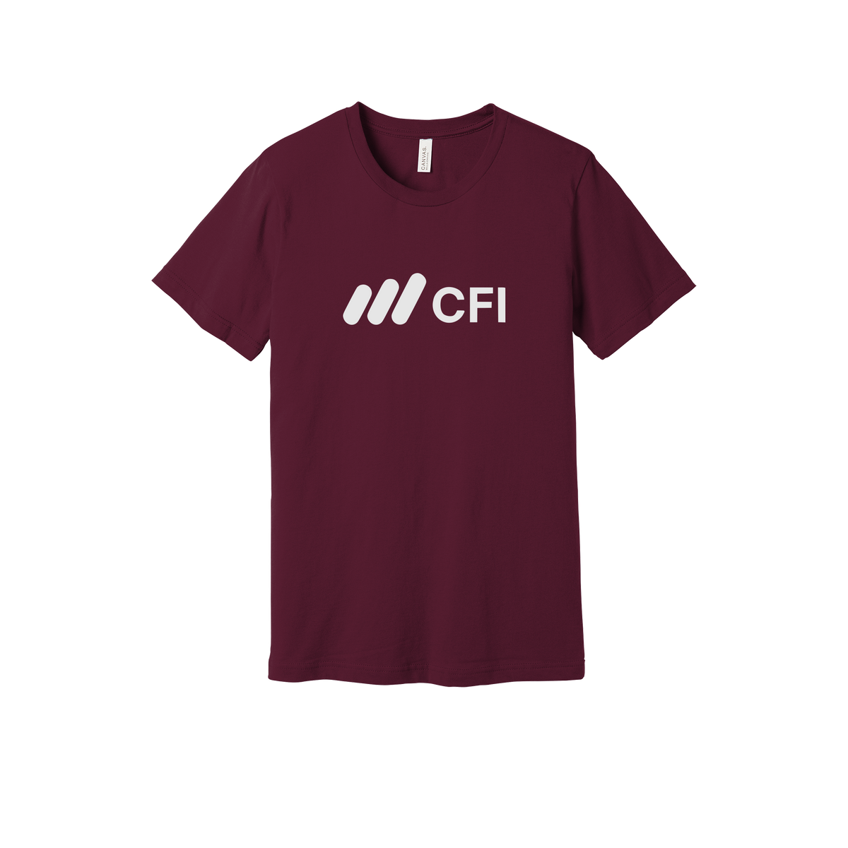 corporatefinanceinstitute-everyday-essentials-short-sleeve-tee-dtf-front-BC3001-maroon-flat-front