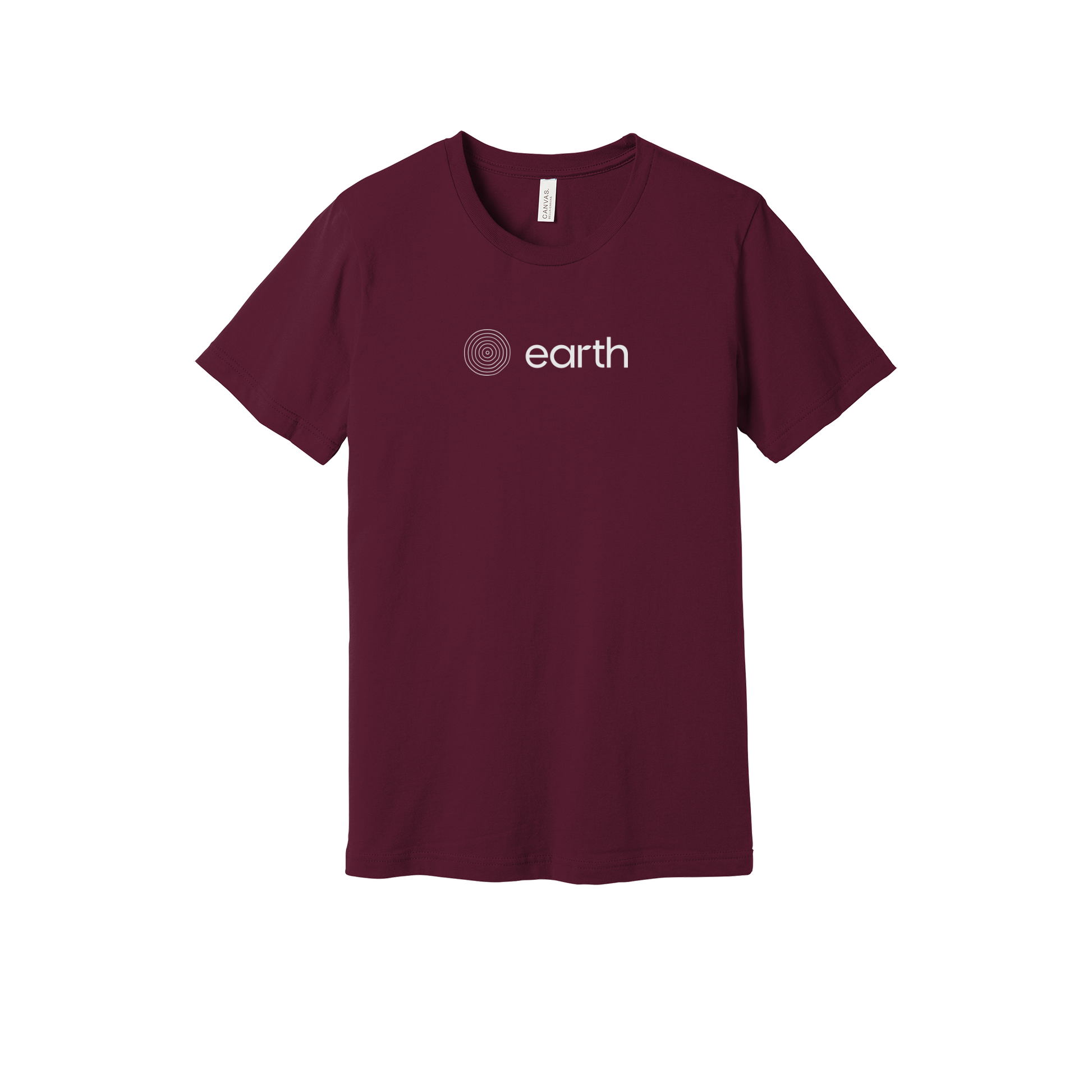 earthfuneral-everyday-essentials-short-sleeve-tee-dtf-front-BC3001-maroon-flat-front