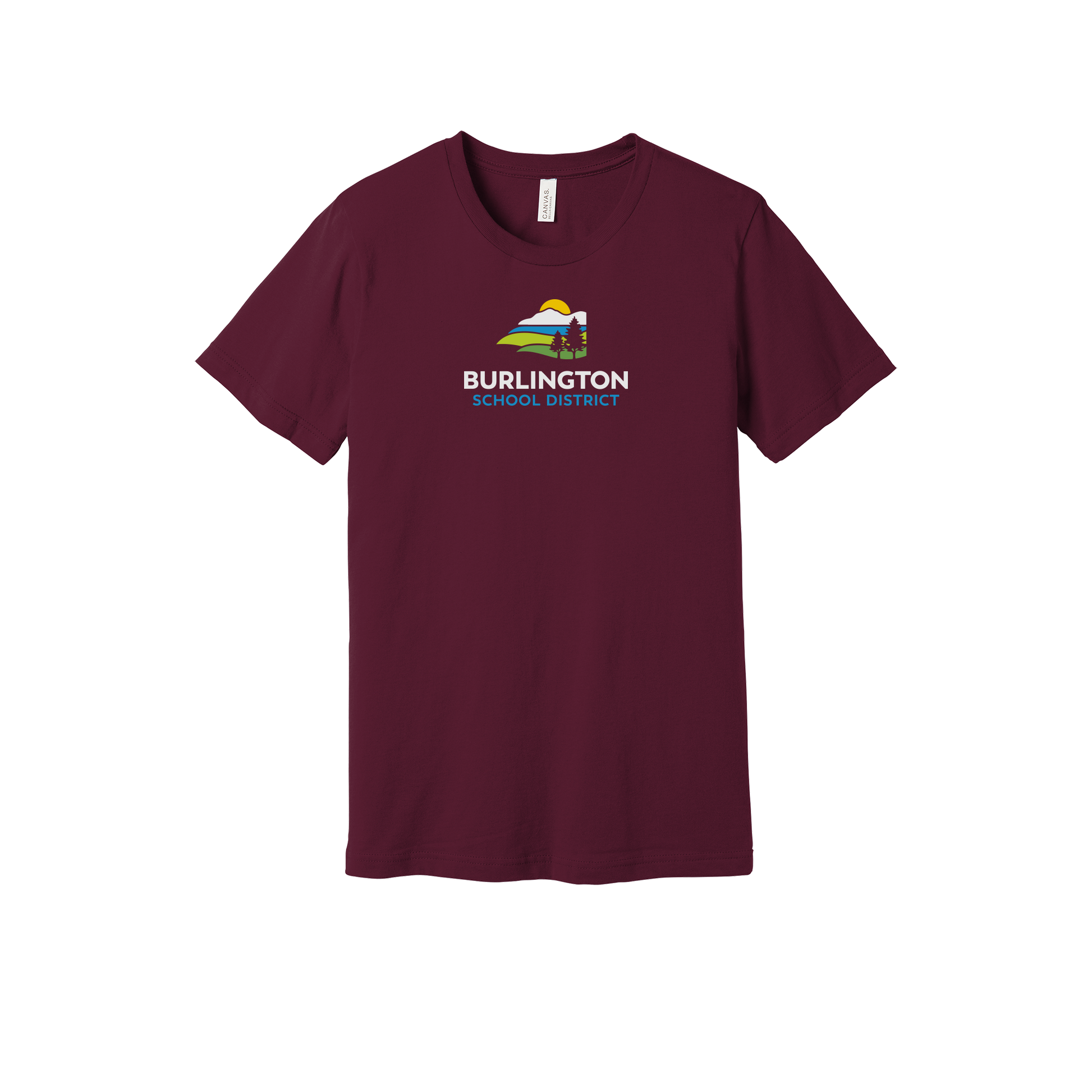 bsdvt-everyday-essentials-short-sleeve-tee-dtf-front-BC3001-maroon-flat-front