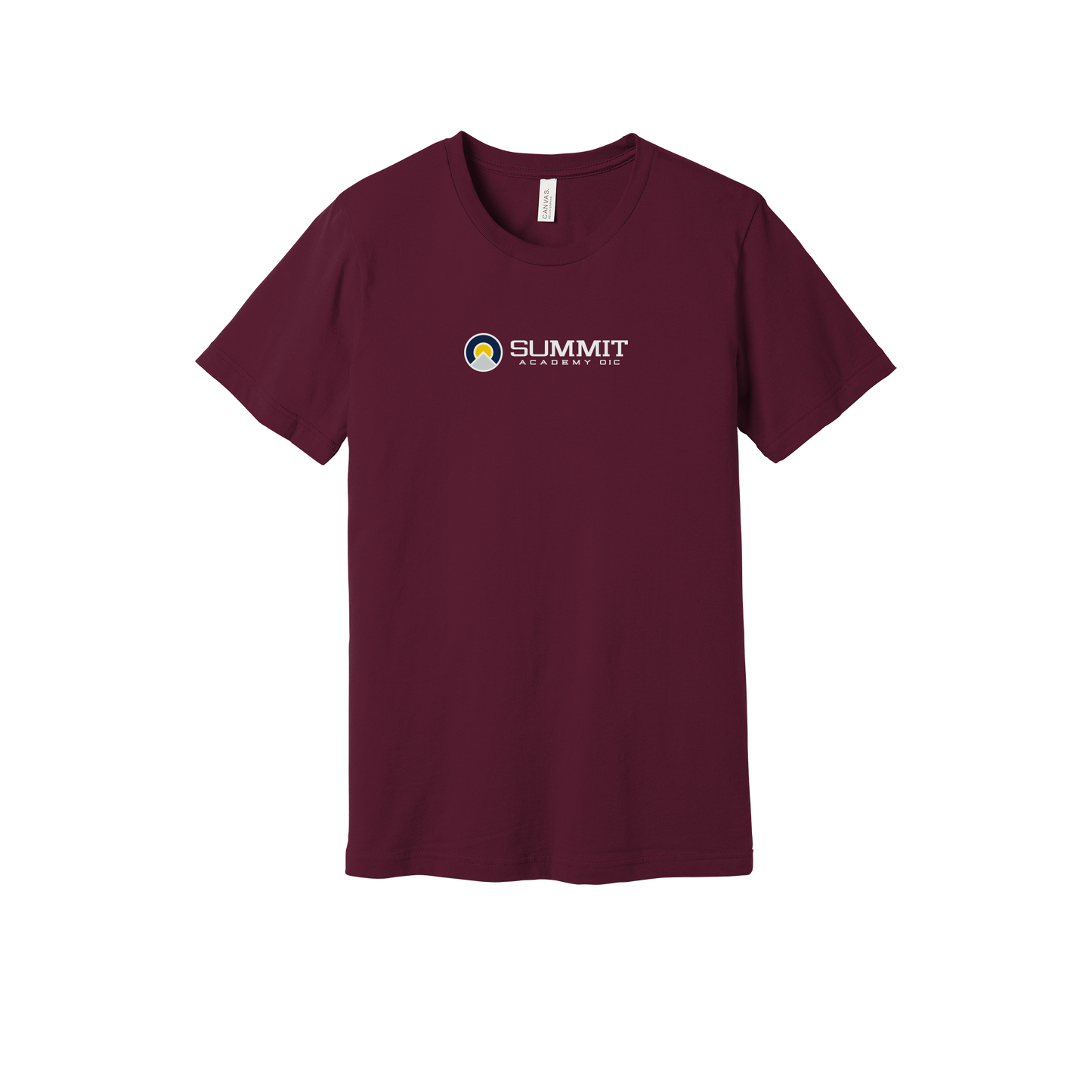 saoic-everyday-essentials-short-sleeve-tee-dtf-front-BC3001-maroon-flat-front