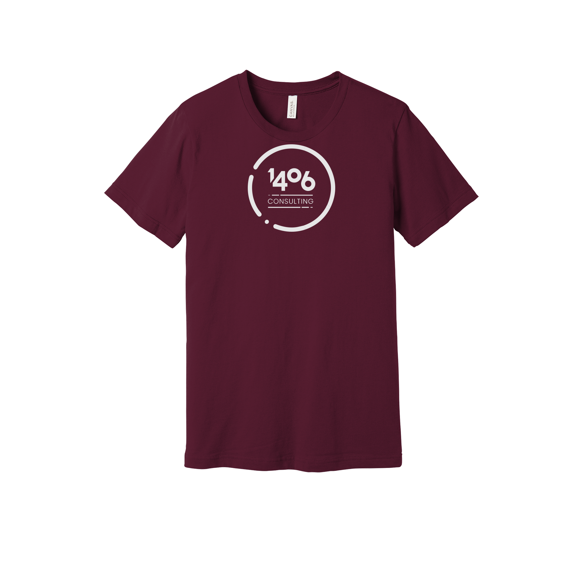1406consulting-everyday-essentials-short-sleeve-tee-dtf-front-BC3001-maroon-flat-front