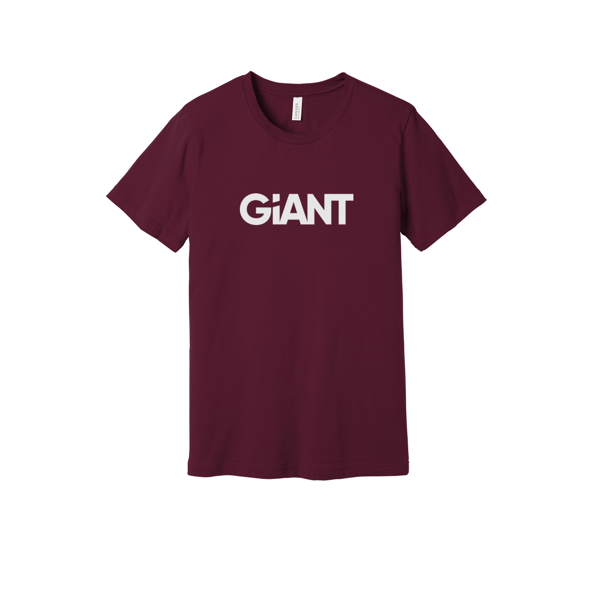 giantworldwide-everyday-essentials-short-sleeve-tee-dtf-front-BC3001-maroon-flat-front