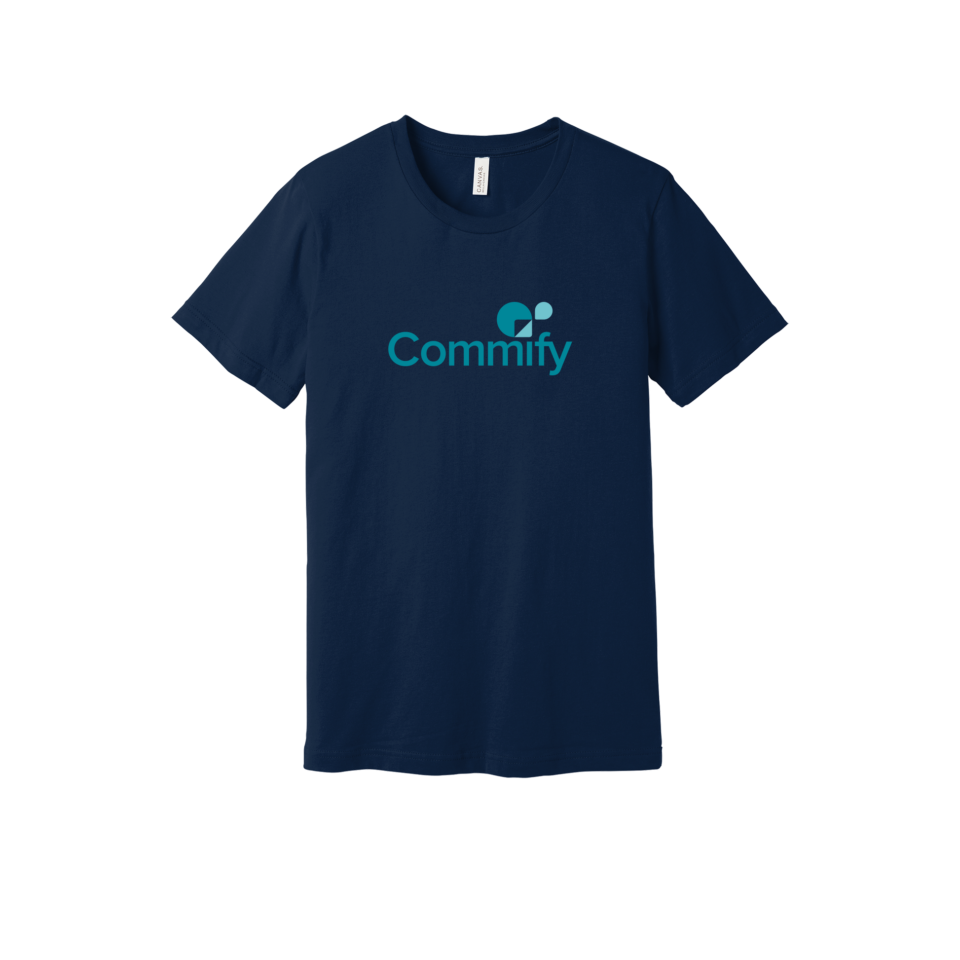 commify-everyday-essentials-short-sleeve-tee-dtf-front-BC3001-navy-flat-front