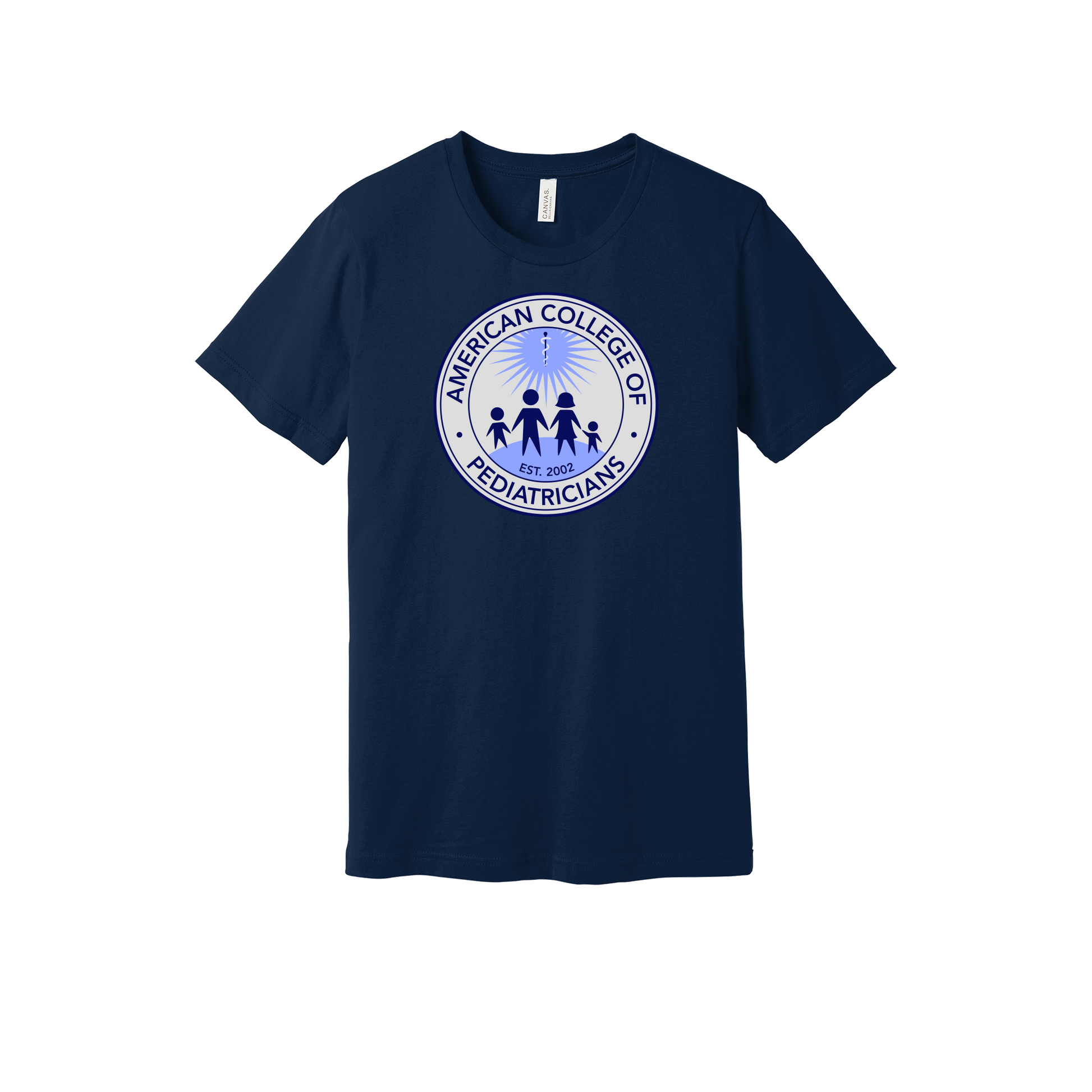 acpeds-everyday-essentials-clinic-short-sleeve-tee-dtf-front-BC3001-navy-flat-front