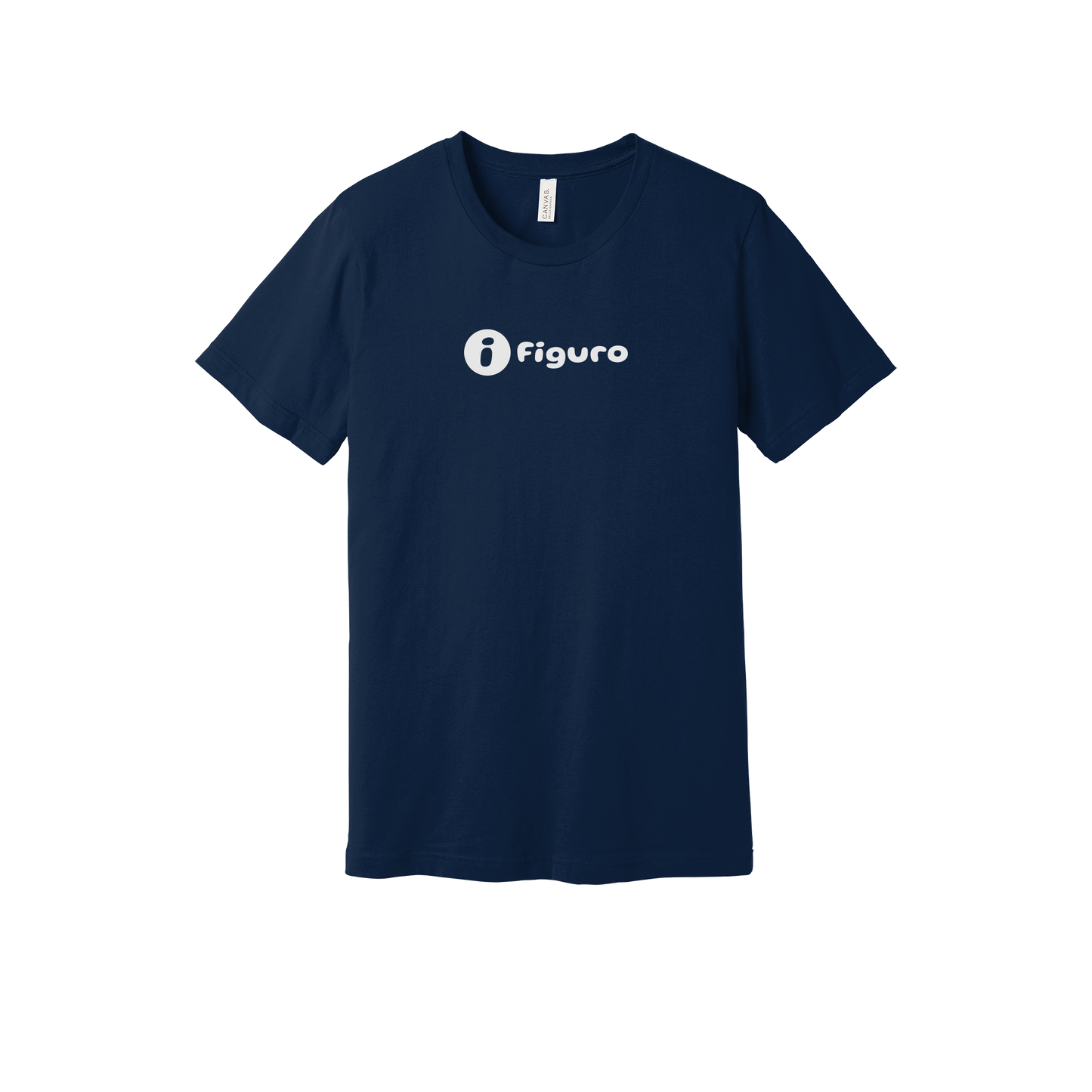 getfiguro-everyday-essentials-short-sleeve-tee-dtf-front-BC3001-navy-flat-front