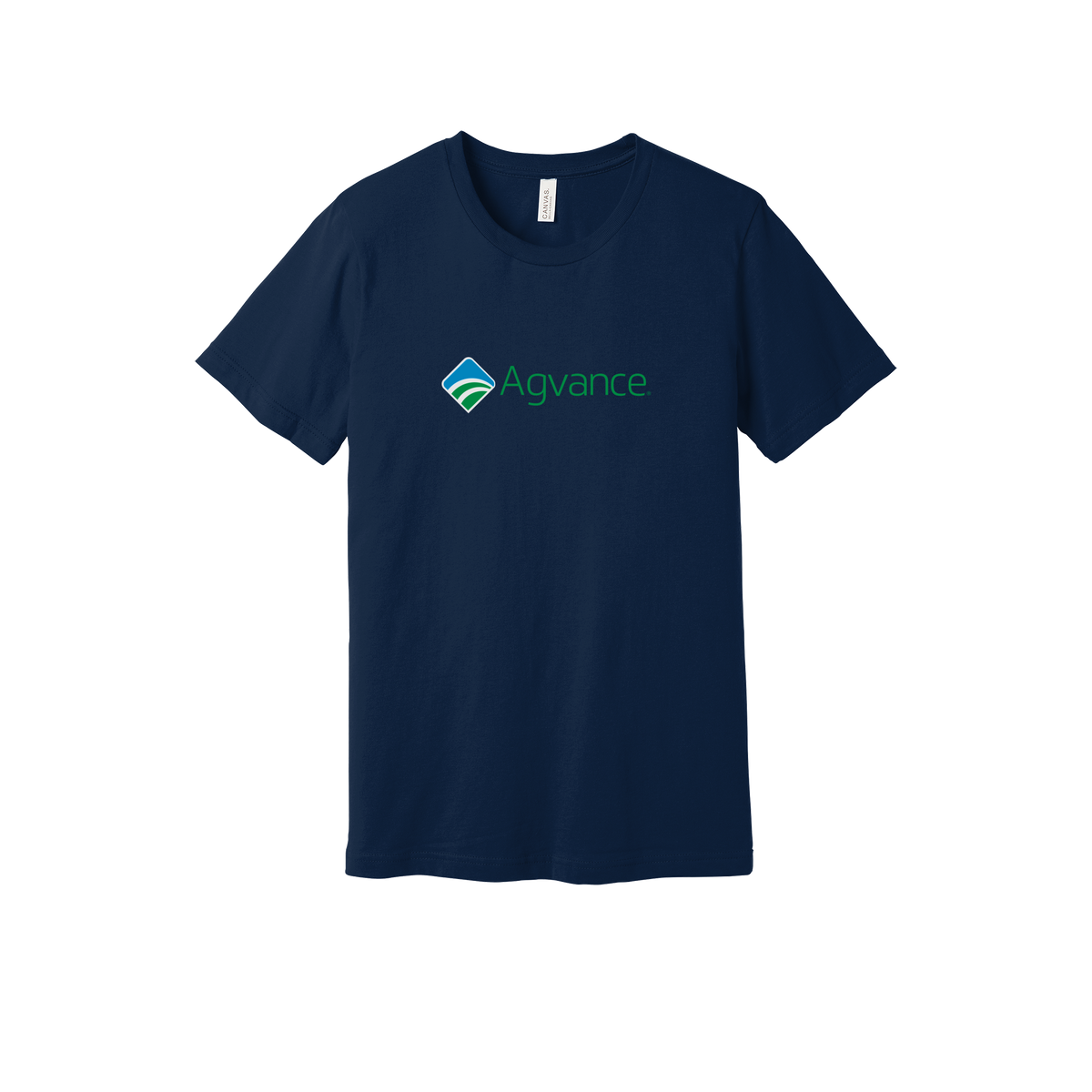 agvance-everyday-essentials-short-sleeve-tee-dtf-front-BC3001-navy-flat-front