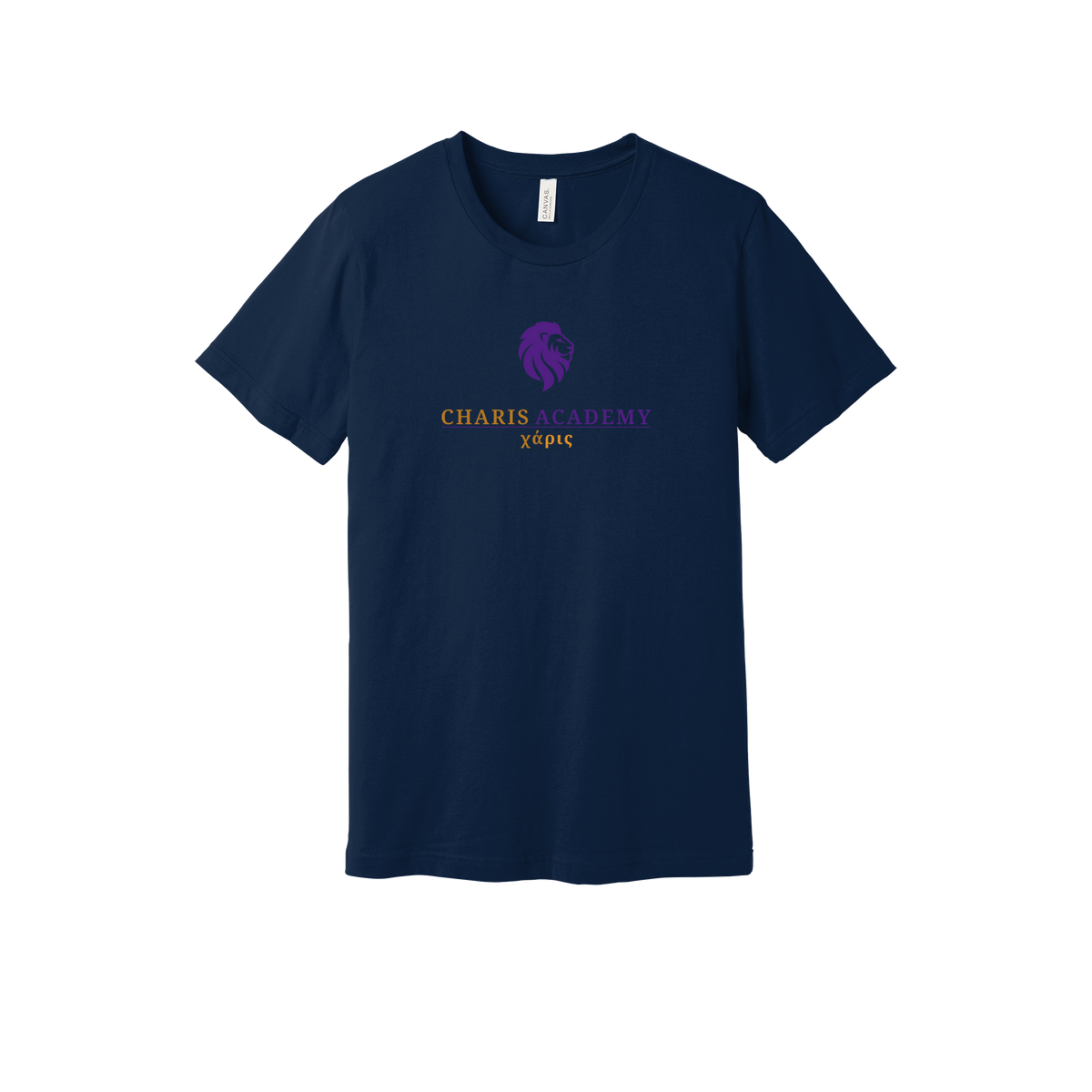 cahazleton-everyday-essentials-short-sleeve-tee-dtf-front-BC3001-navy-flat-front