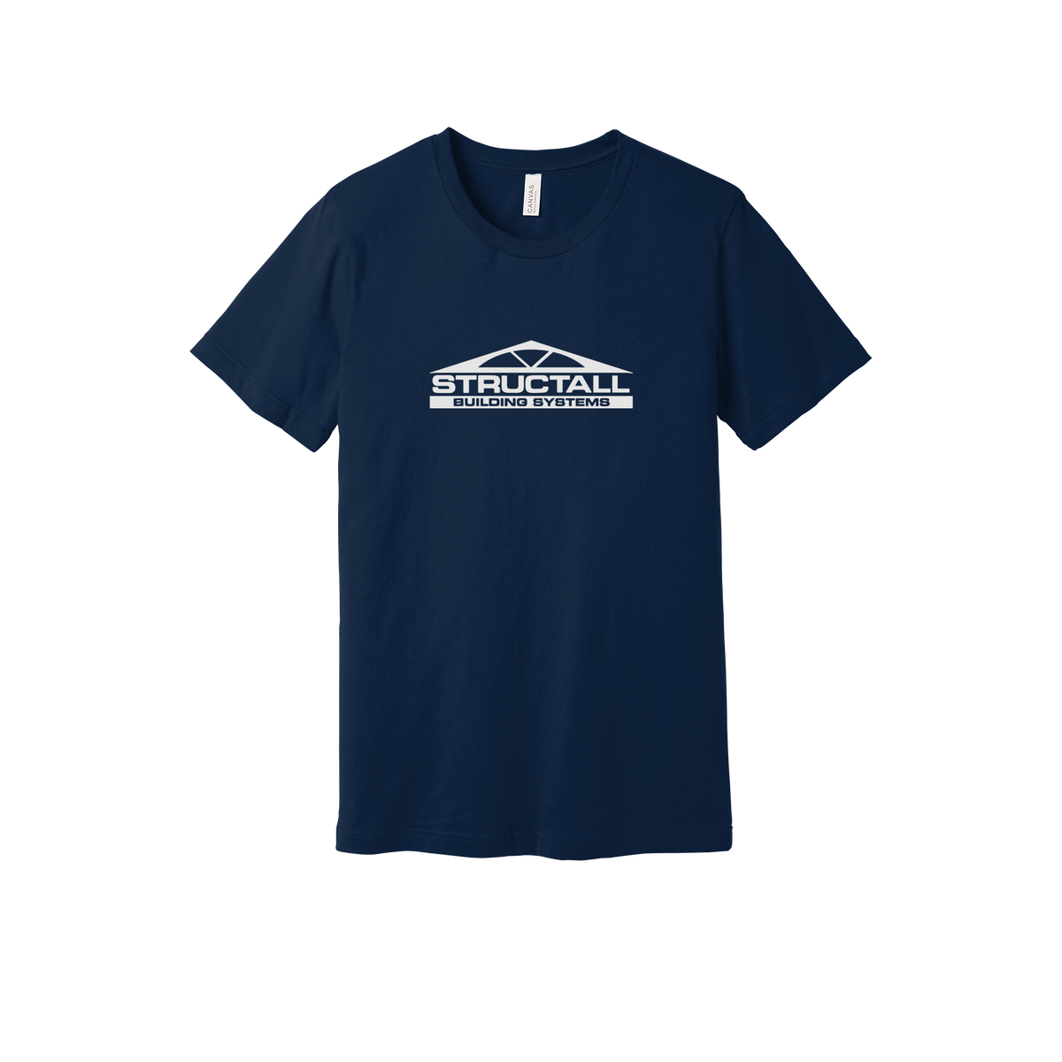 structall-everyday-essentials-short-sleeve-tee-dtf-front-BC3001-navy-flat-front
