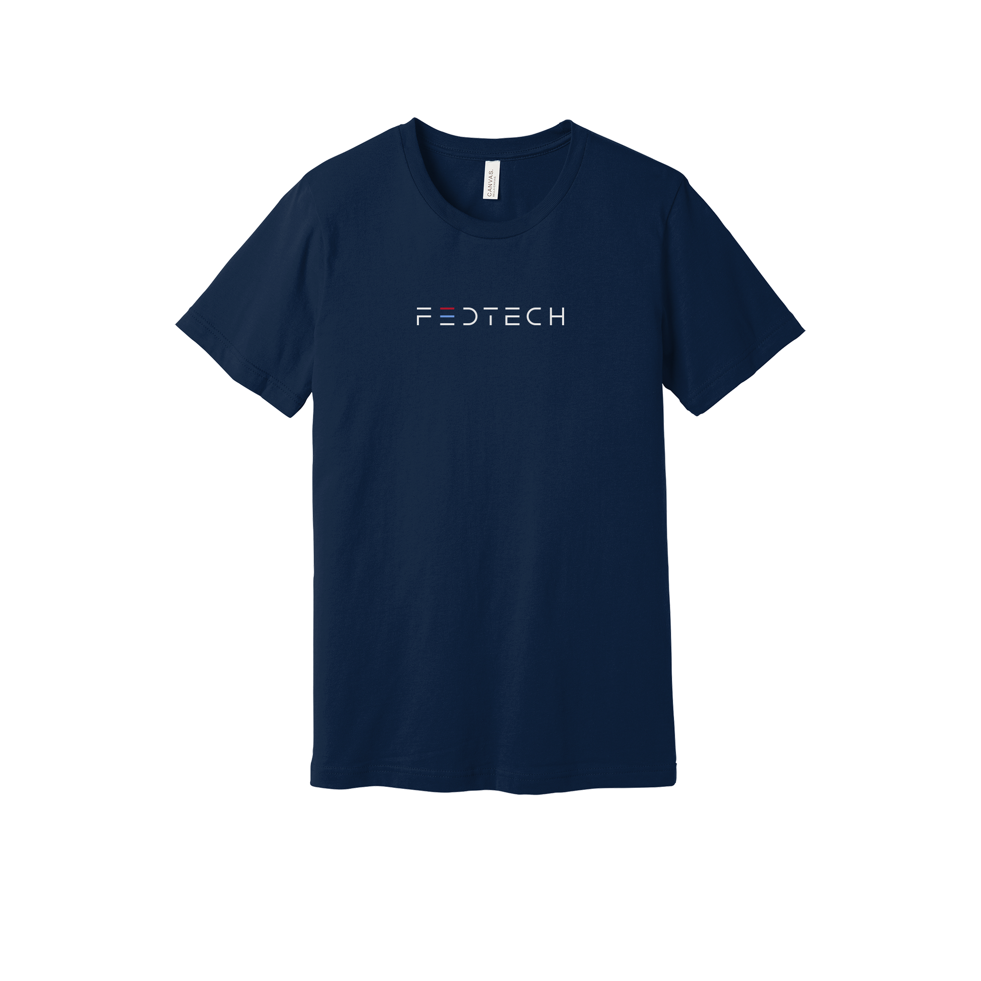fedtech-everyday-essentials-short-sleeve-tee-dtf-front-BC3001-navy-flat-front