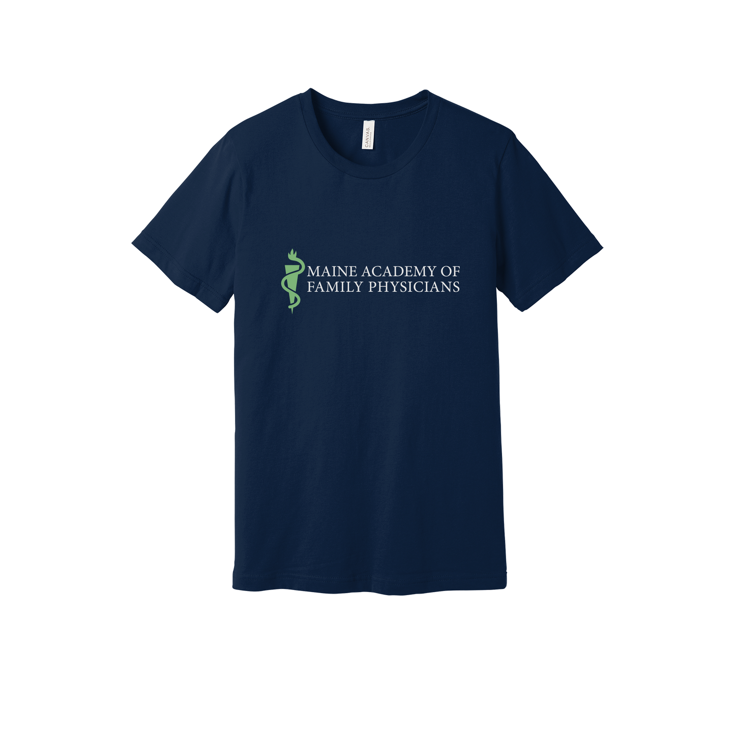 maineafp-everyday-essentials-clinic-short-sleeve-tee-dtf-front-BC3001-navy-flat-front