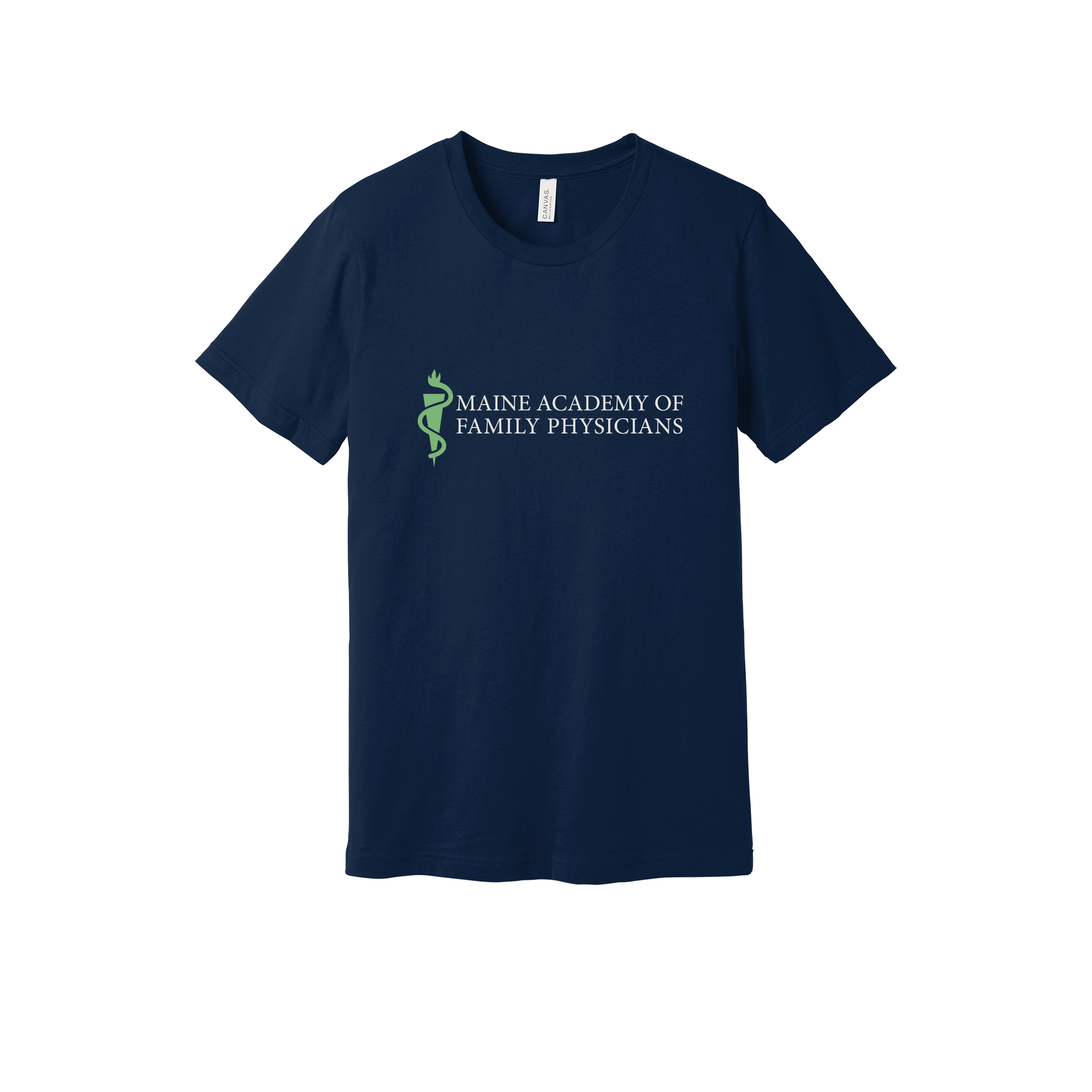 maineafp-everyday-essentials-clinic-short-sleeve-tee-dtf-front-BC3001-navy-flat-front