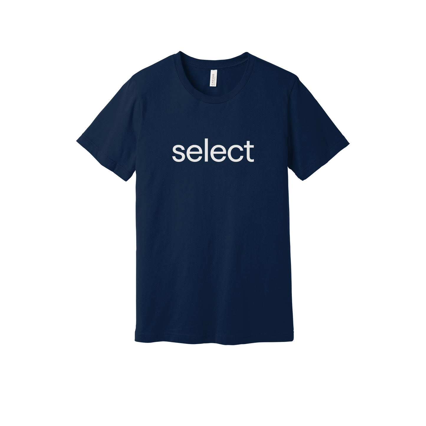 meetselect-everyday-essentials-short-sleeve-tee-dtf-front-BC3001-navy-flat-front