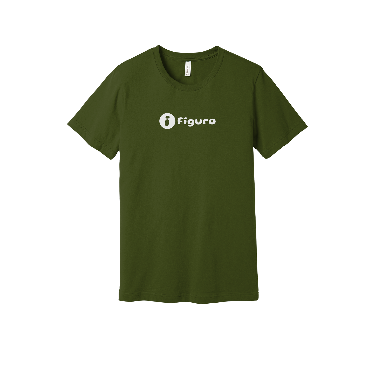 getfiguro-everyday-essentials-short-sleeve-tee-dtf-front-BC3001-olive-flat-front