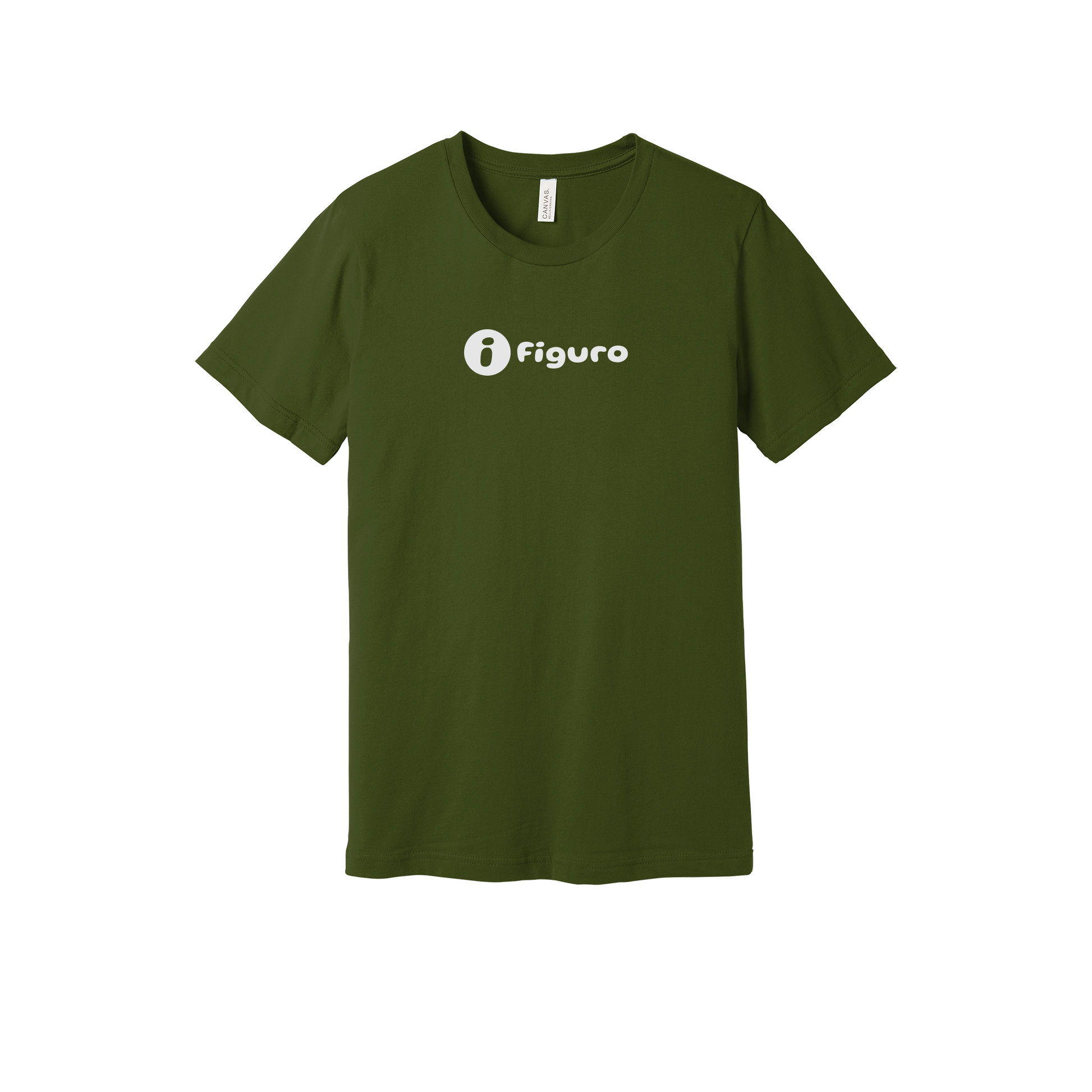 getfiguro-everyday-essentials-short-sleeve-tee-dtf-front-BC3001-olive-flat-front