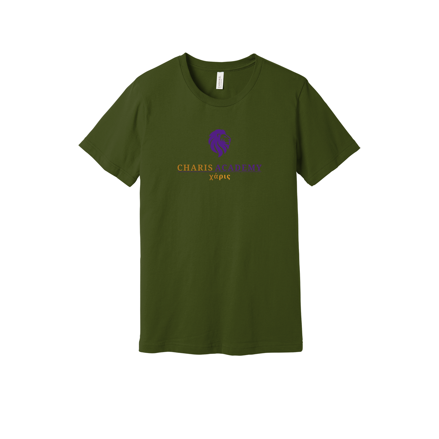 cahazleton-everyday-essentials-short-sleeve-tee-dtf-front-BC3001-olive-flat-front