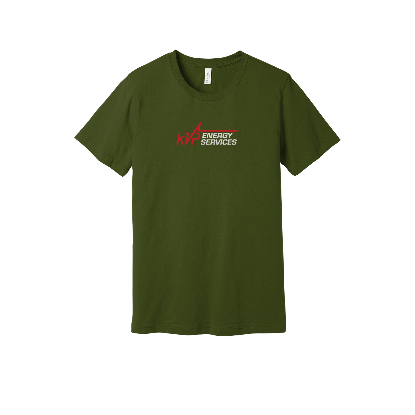 kvpenergy-everyday-essentials-short-sleeve-tee-dtf-front-BC3001-olive-flat-front