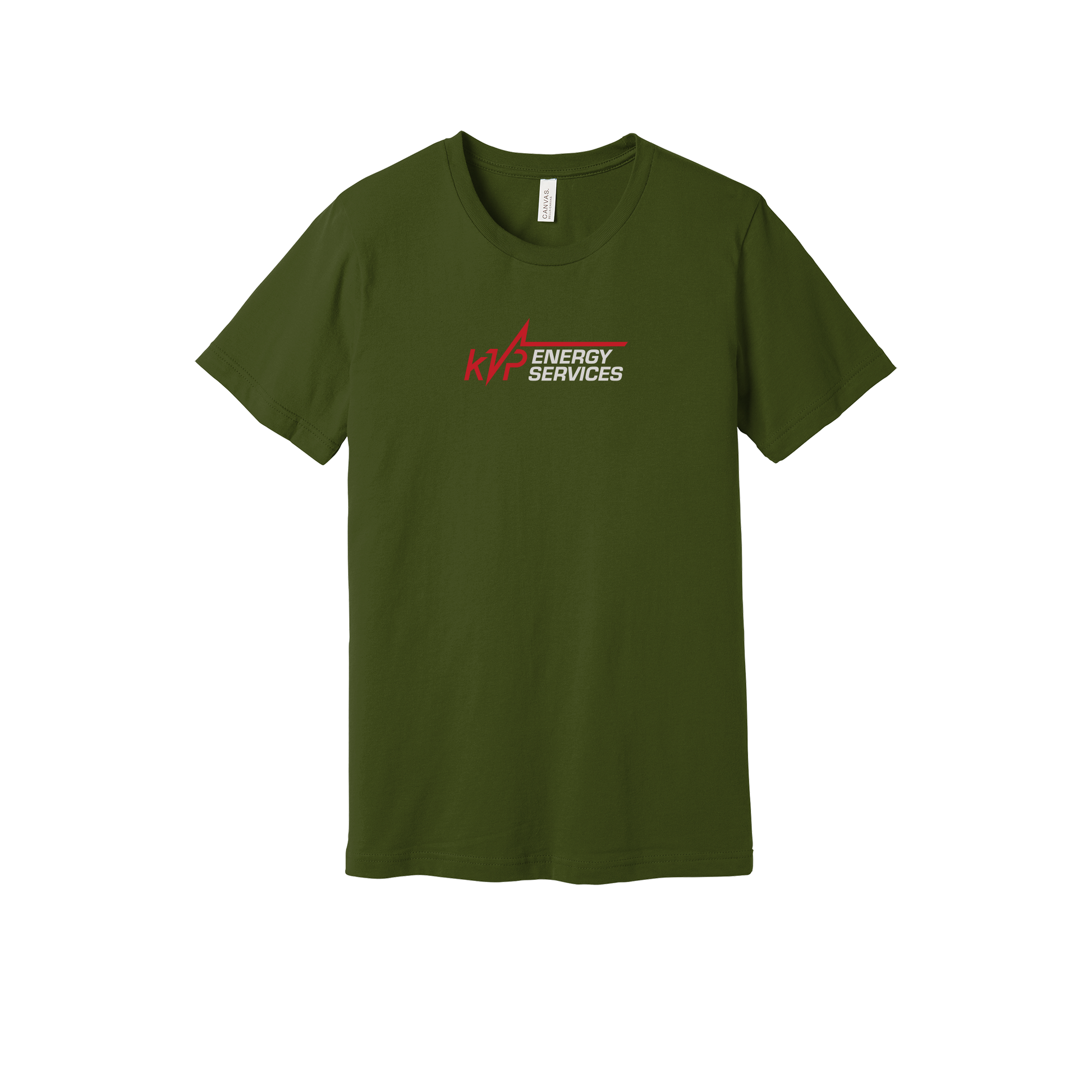 kvpenergy-everyday-essentials-short-sleeve-tee-dtf-front-BC3001-olive-flat-front