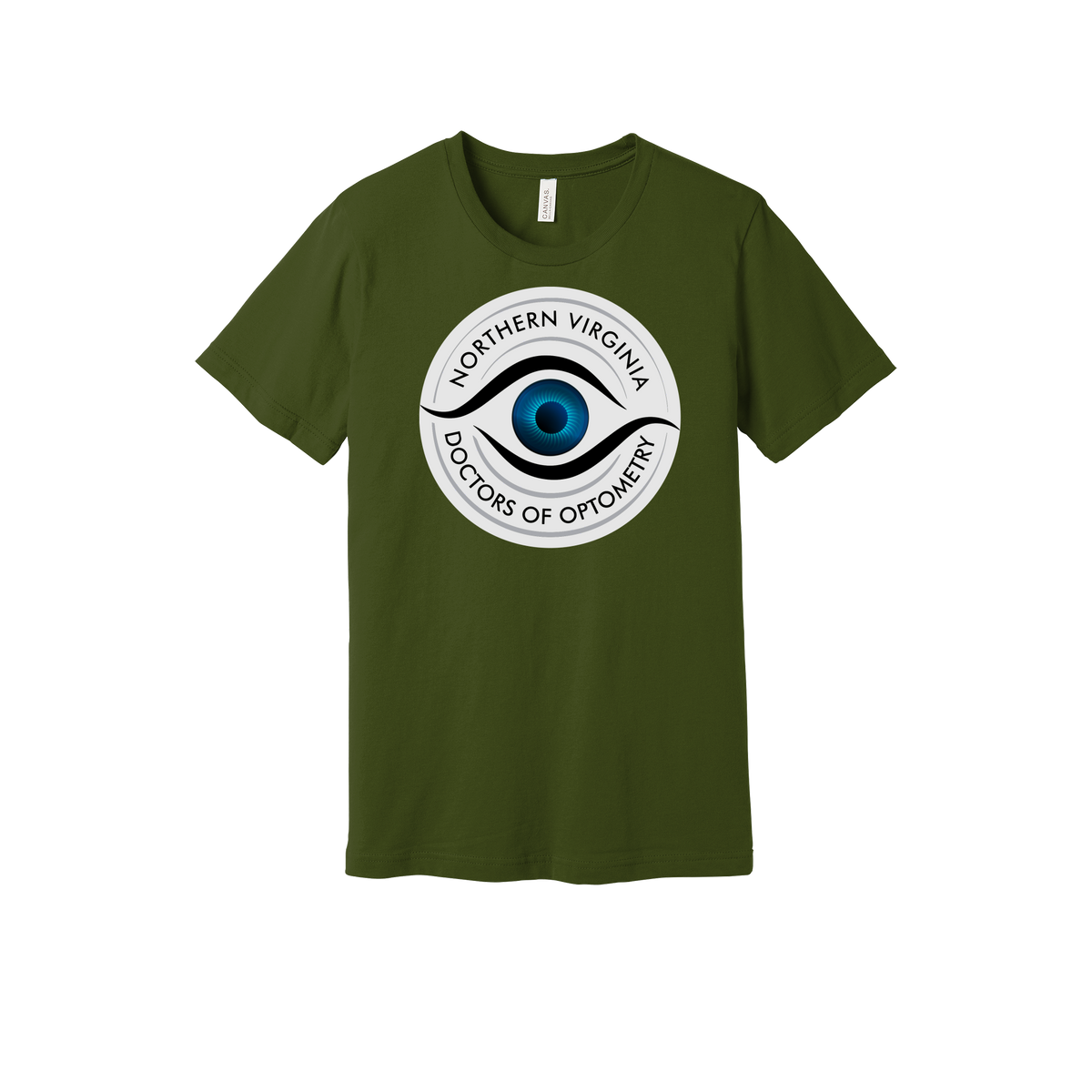 novaeyedocs-everyday-essentials-clinic-short-sleeve-tee-dtf-front-BC3001-olive-flat-front